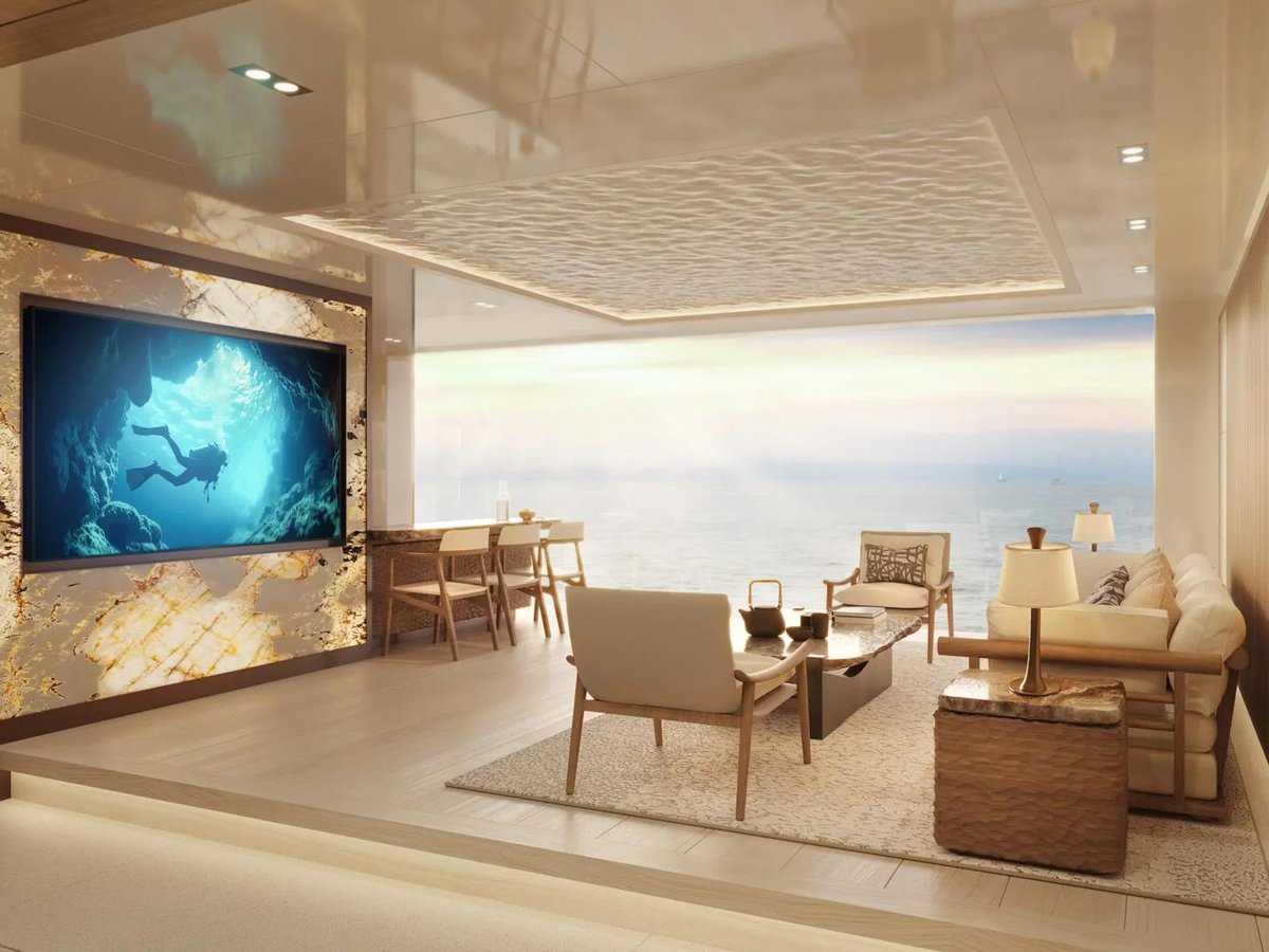 REV Ocean, 194.9m superyacht under construction, built by VARD, designed by H2 Yacht Design — photograph 2