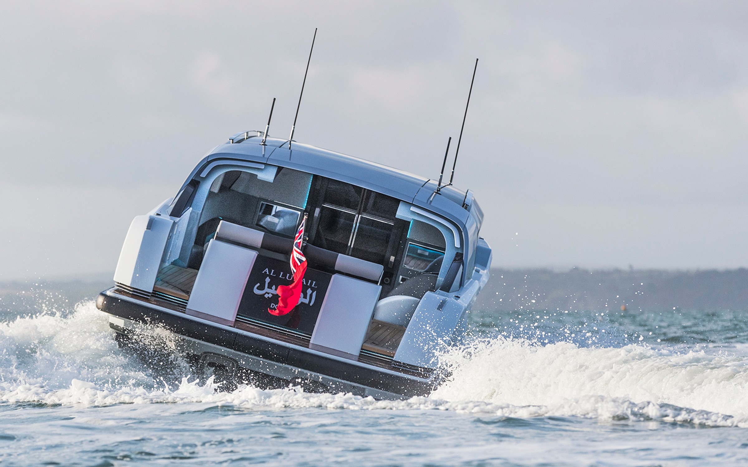 Al Lusail – Closed Limo Tender, 11.2m yacht tender, built by Compass Tenders, designed by H2 Yacht Design — photograph 1