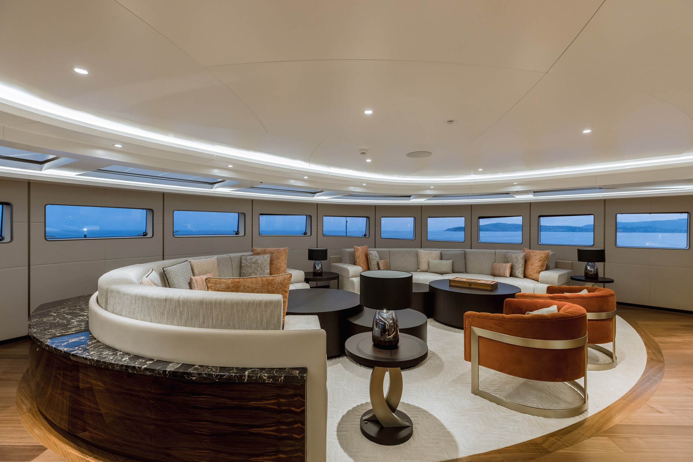Victorious, 85m new build superyacht, built by AKYACHT, designed by H2 Yacht Design — photograph 10