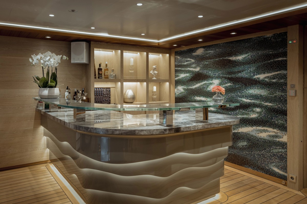 Victorious, 85m new build superyacht, built by AKYACHT, designed by H2 Yacht Design — photograph 3