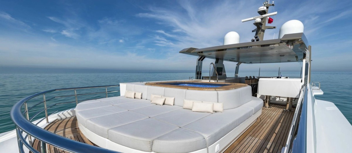 Drako, 38m new build superyacht, built by Alpha Custom Yachts, designed by H2 Yacht Design — photograph 5