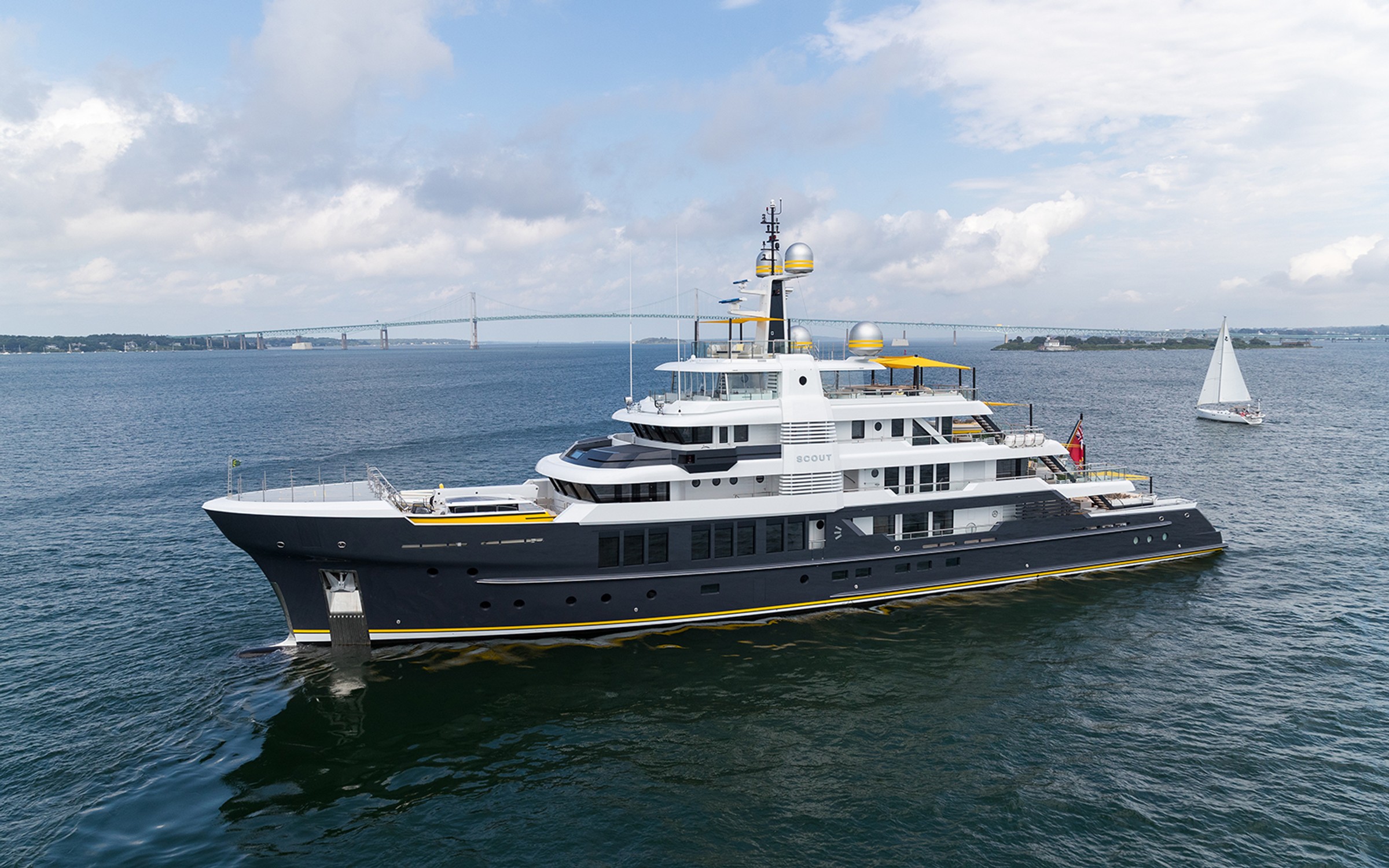Scout, 64m new build superyacht, built by Hakvoort, designed by H2 Yacht Design — photograph 1