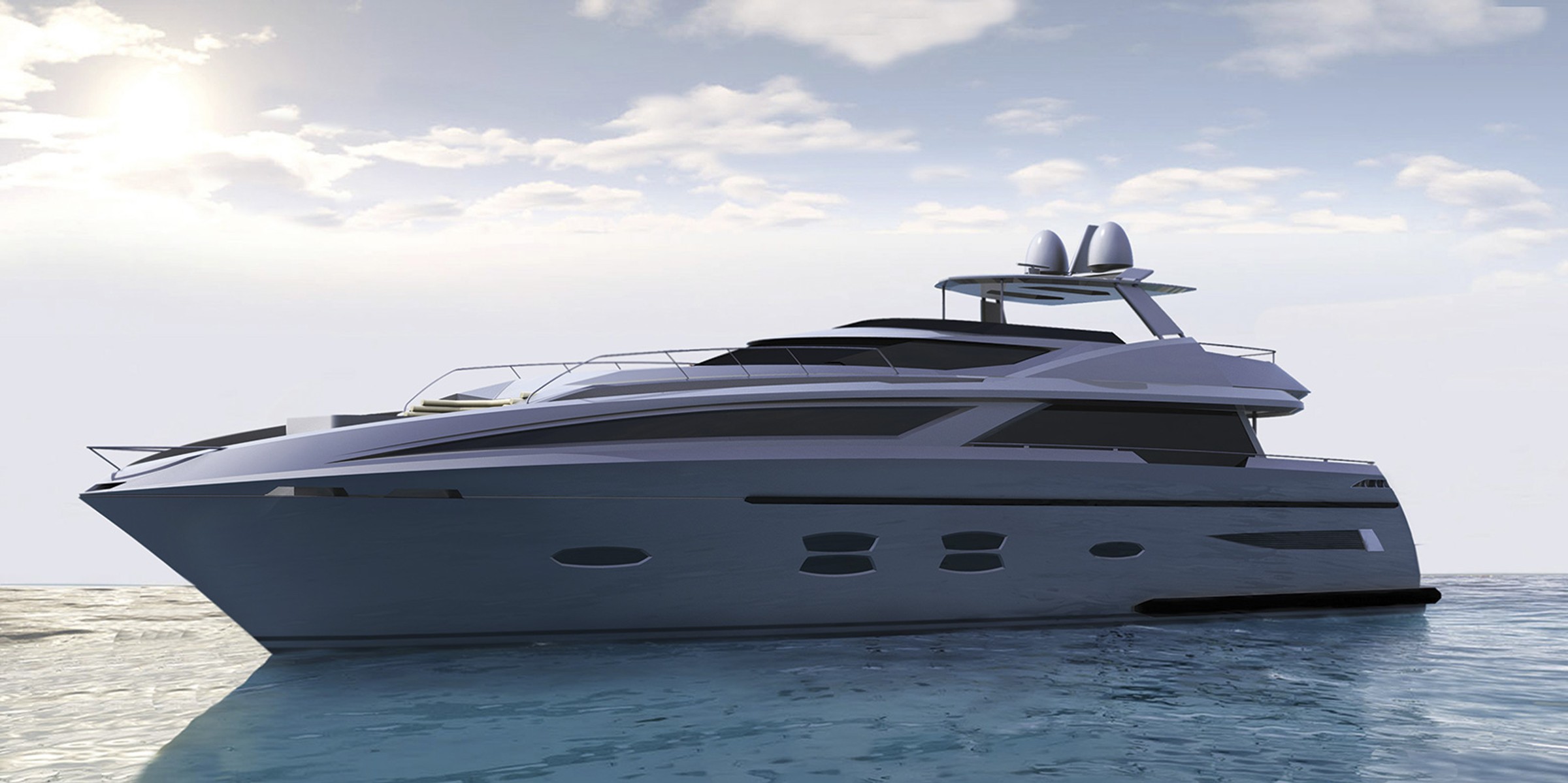 Meya Meya, 35m new build superyacht, built by Logos Marine, designed by H2 Yacht Design — photograph 4