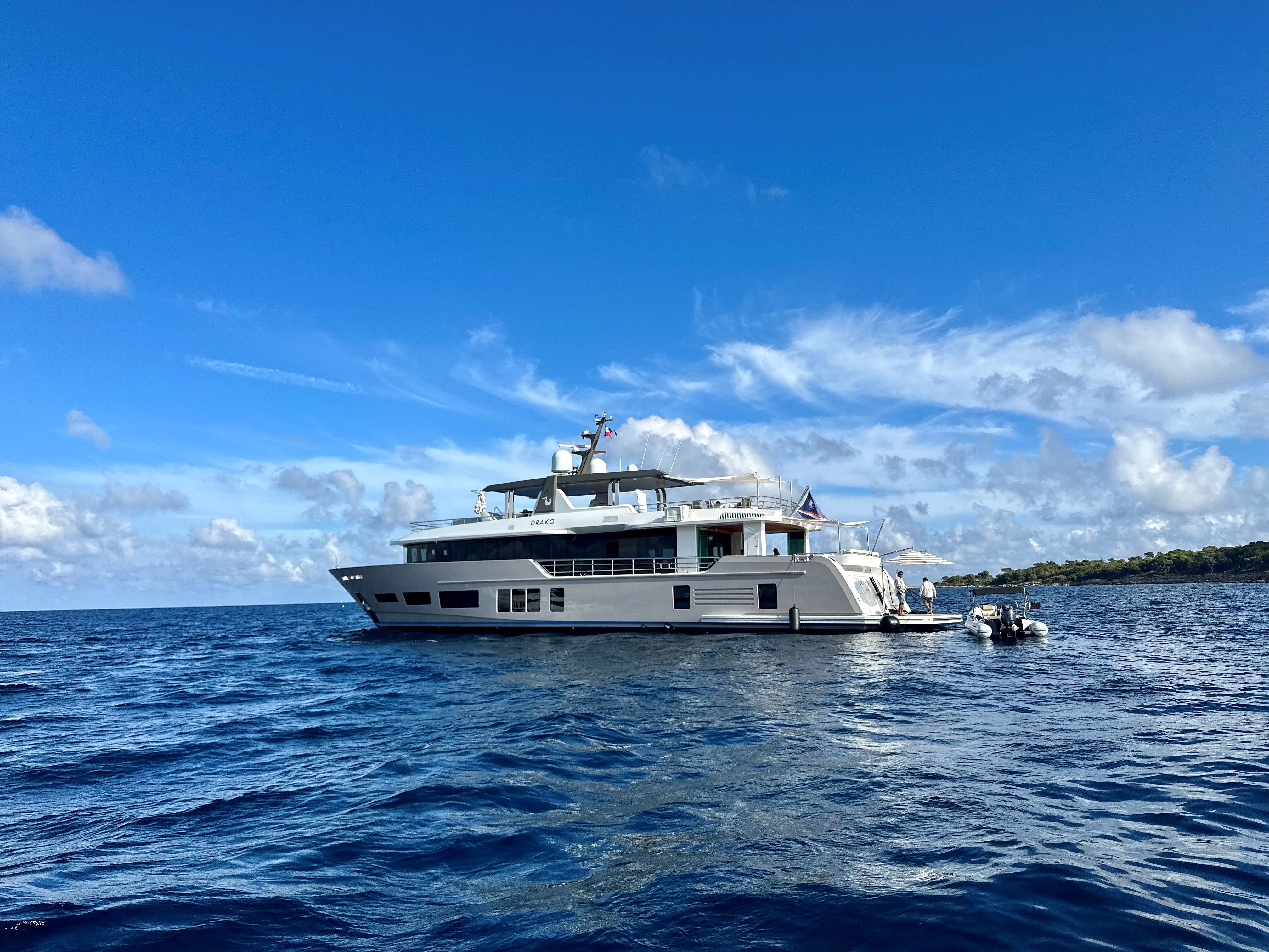 Drako, 38m new build superyacht, built by Alpha Custom Yachts, designed by H2 Yacht Design