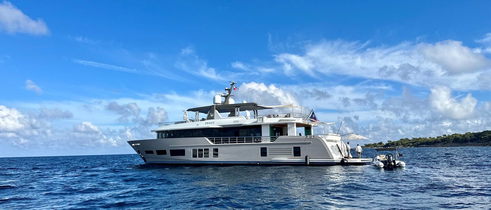 Drako, 38m new build superyacht, built by Alpha Custom Yachts, designed by H2 Yacht Design