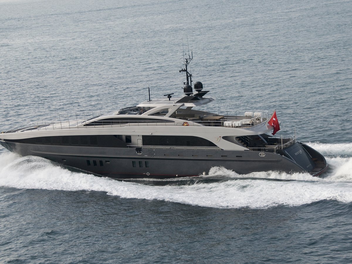 Tee Dje, 38m new build superyacht, built by Bilgin Yachts, designed by H2 Yacht Design — photograph 1