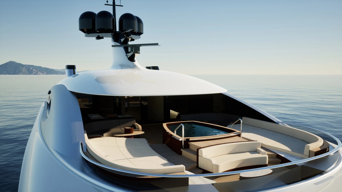 Zephyr, 115m superyacht concept, built by Dorries Yachts, designed by H2 Yacht Design — photograph 12