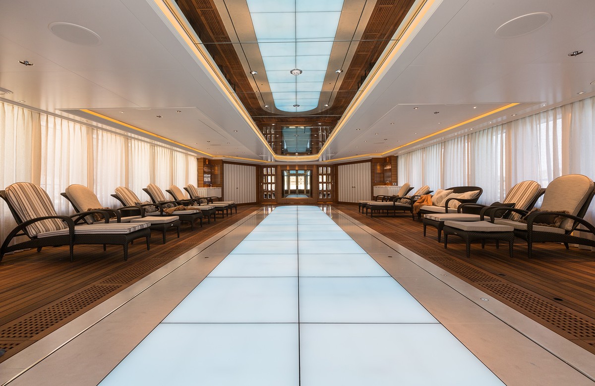 Graceful, 83m new build superyacht, built by Blohm+Voss, designed by H2 Yacht Design — photograph 8