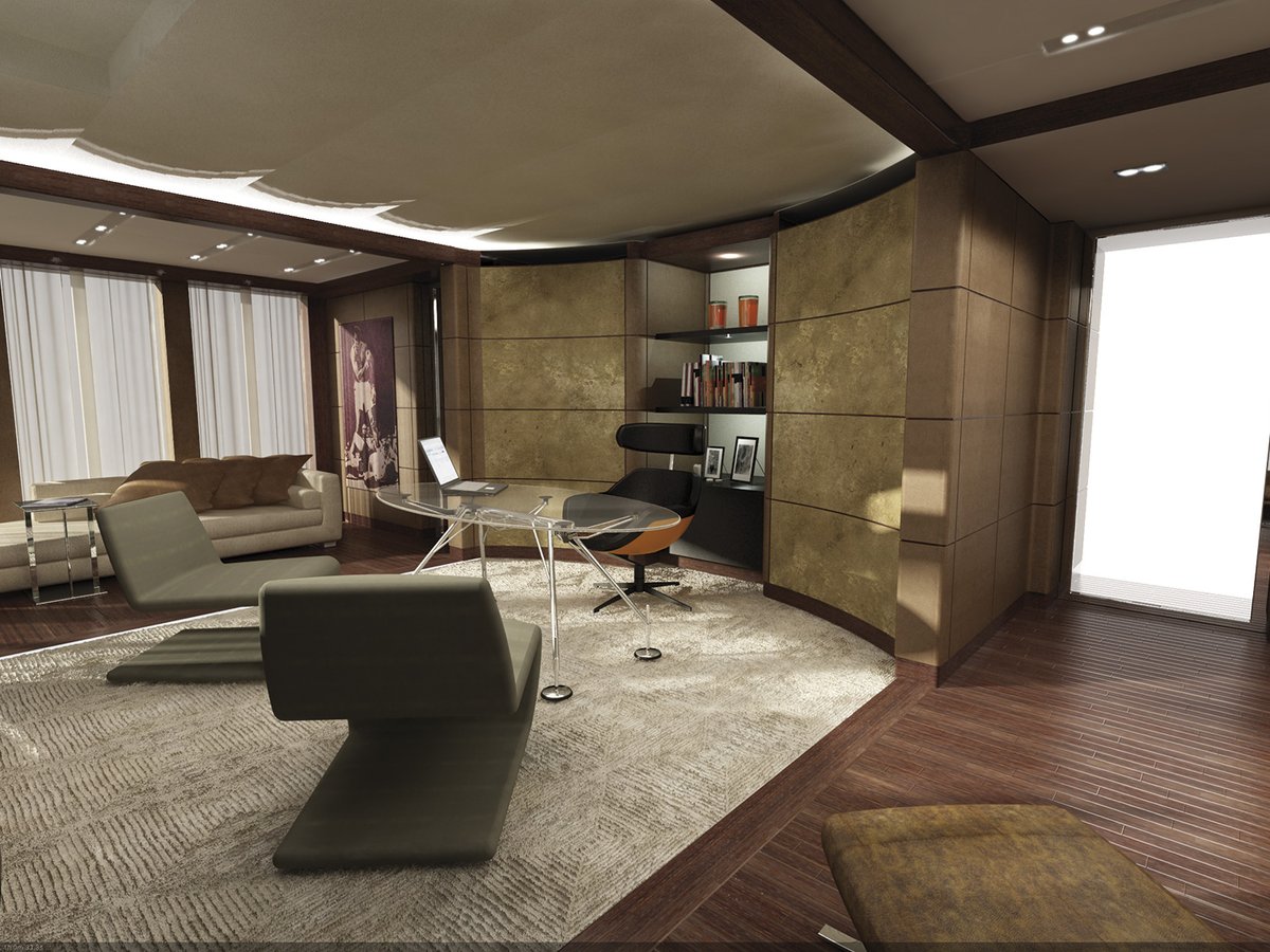 Mars, 90.00m superyacht concept, designed by H2 Yacht Design — photograph 2