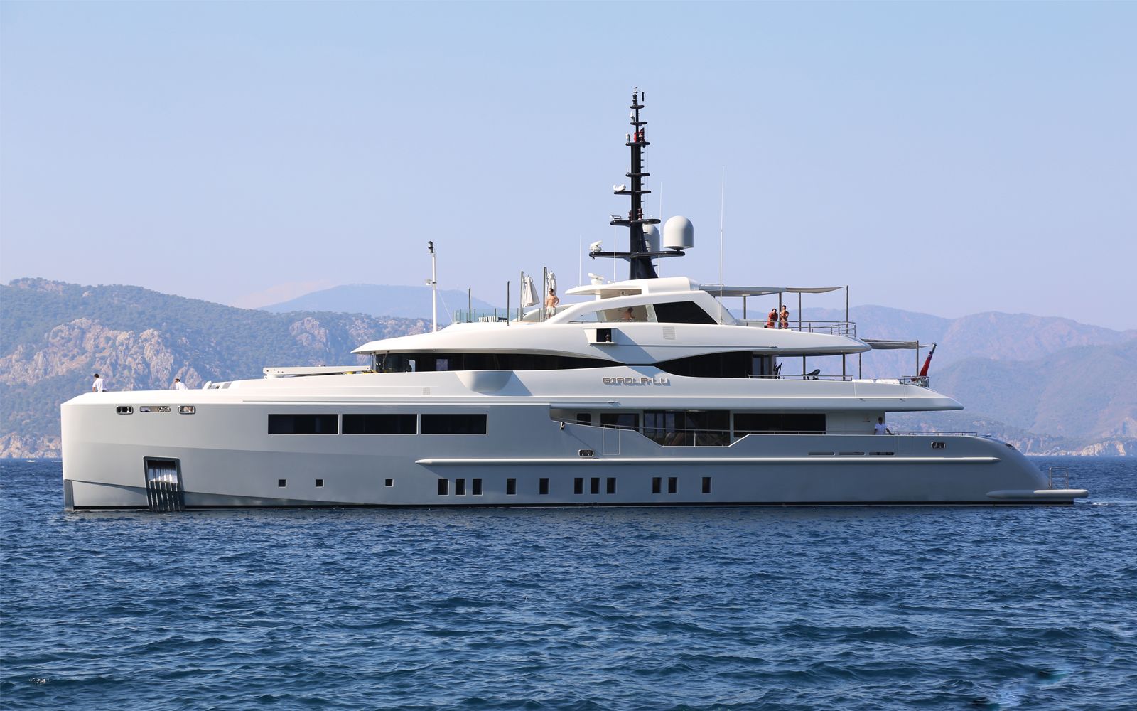 Giaola Lu, 47m new build superyacht, built by Bilgin Yachts, designed by H2 Yacht Design