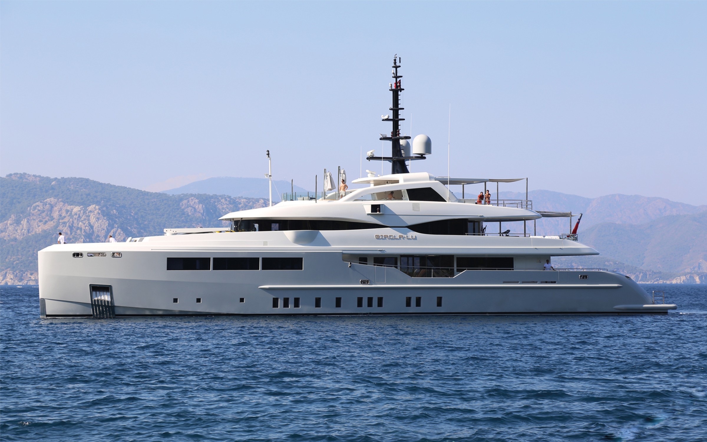 Giaola Lu, 47m new build superyacht, built by Bilgin Yachts, designed by H2 Yacht Design