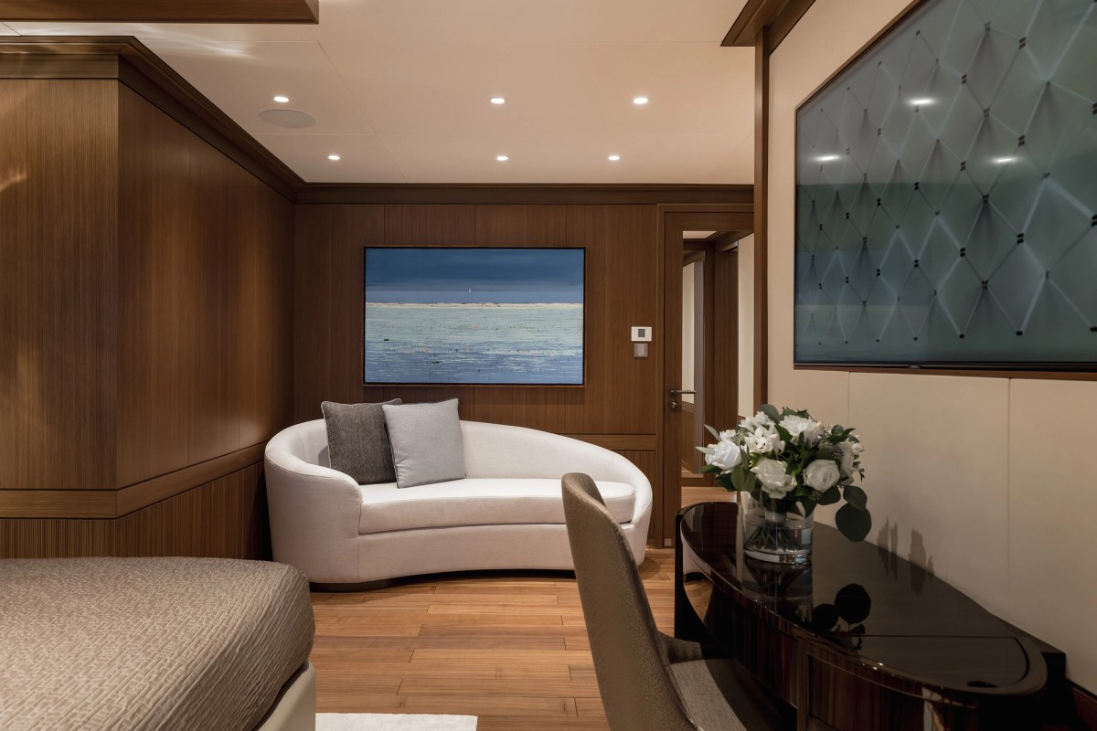 Victorious, 85m new build superyacht, built by AKYACHT, designed by H2 Yacht Design — photograph 38