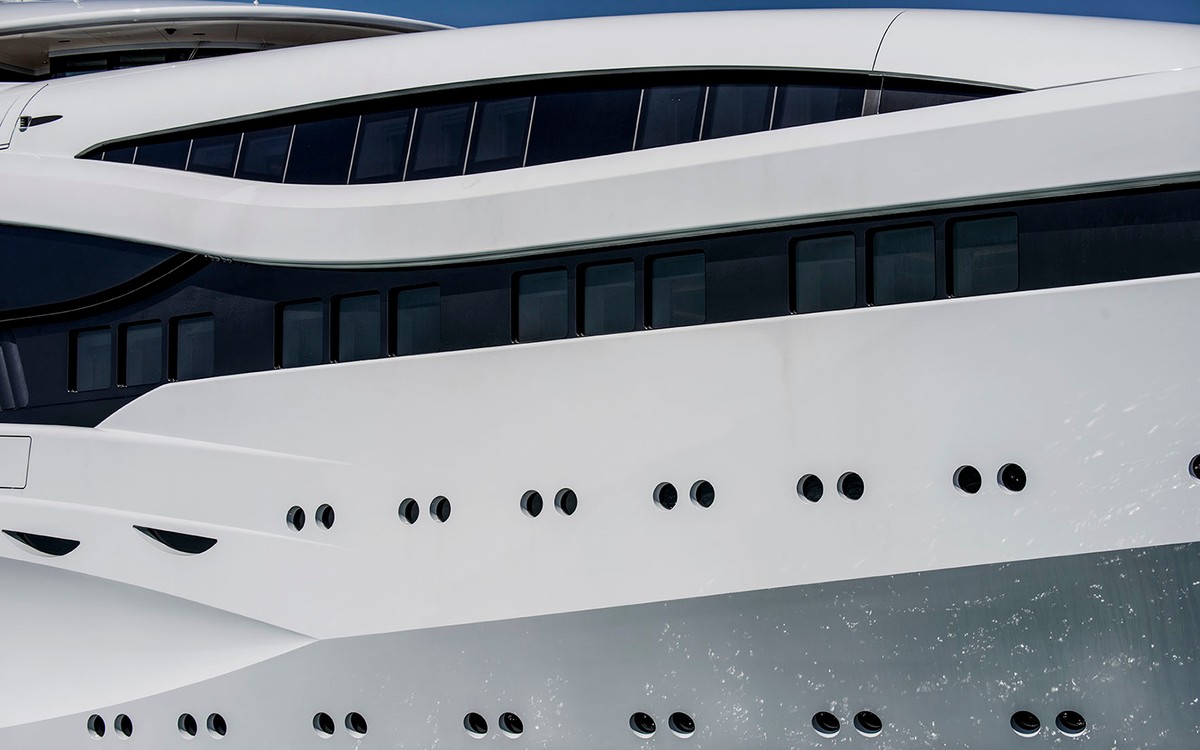 Al Lusail, 123m new build superyacht, built by Lürssen, designed by H2 Yacht Design — photograph 5