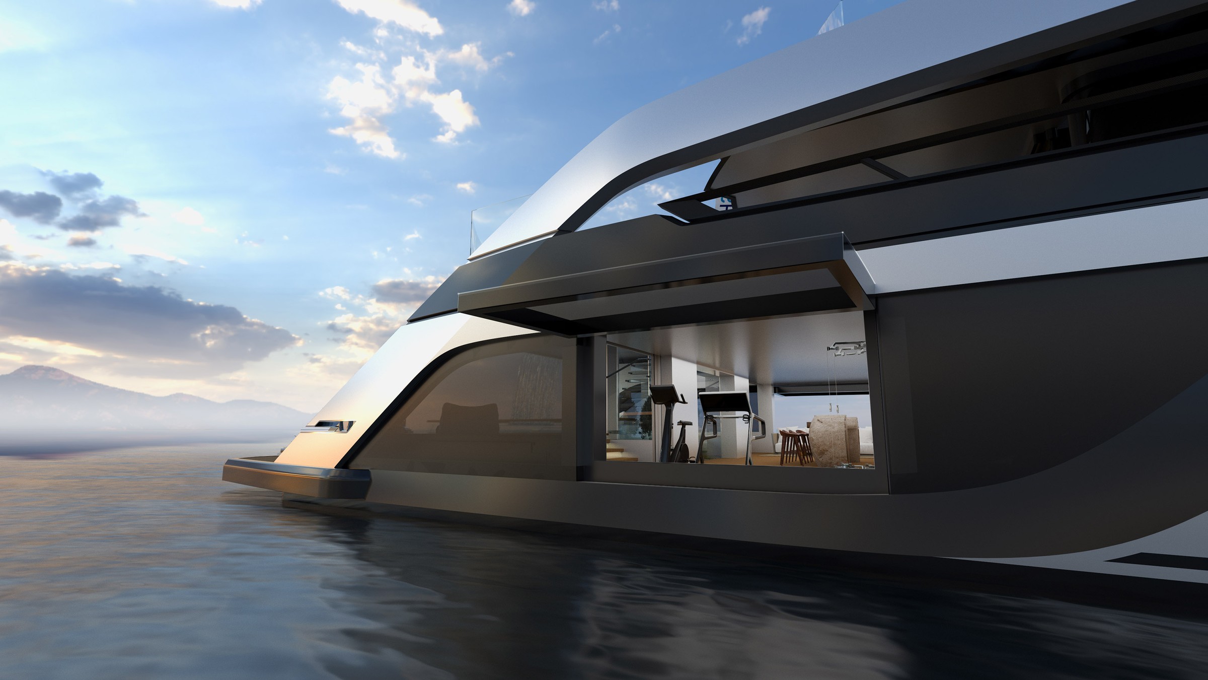 CASA, 80m superyacht concept, designed by H2 Yacht Design — photograph 10