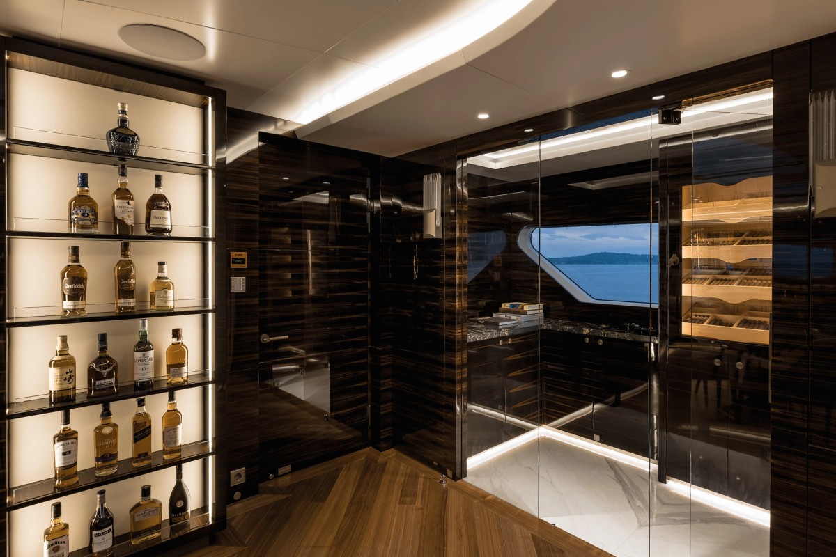 Victorious, 85m new build superyacht, built by AKYACHT, designed by H2 Yacht Design — photograph 11