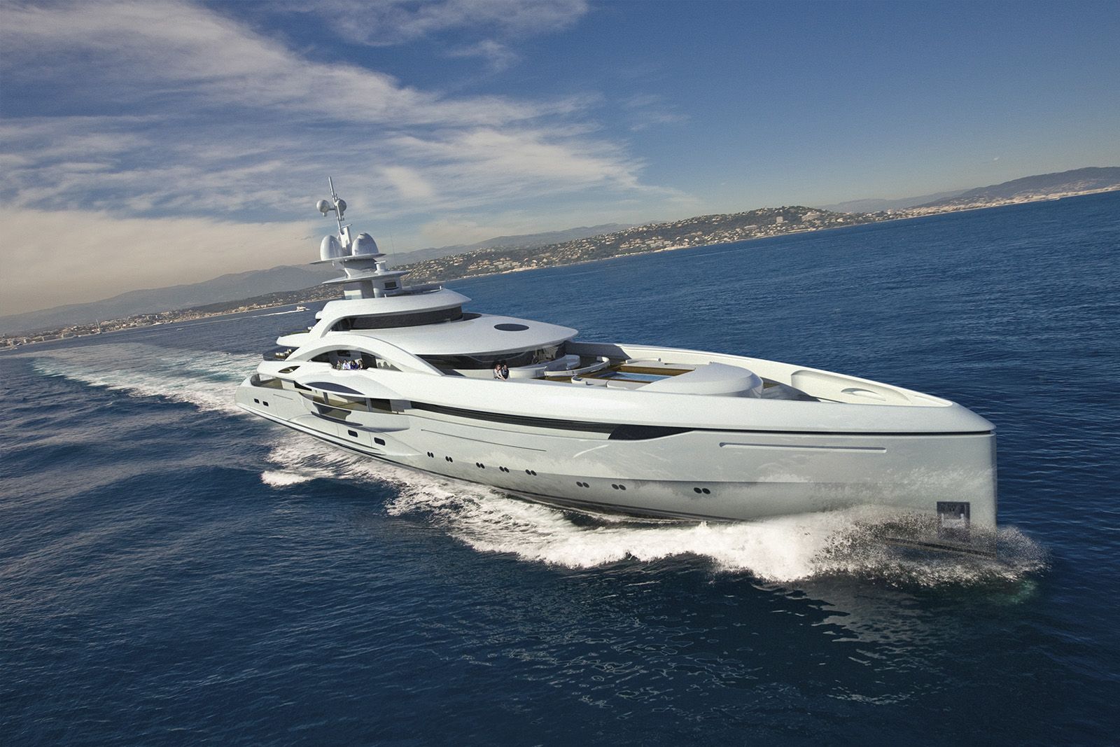 Mars, 90.00m superyacht concept, designed by H2 Yacht Design
