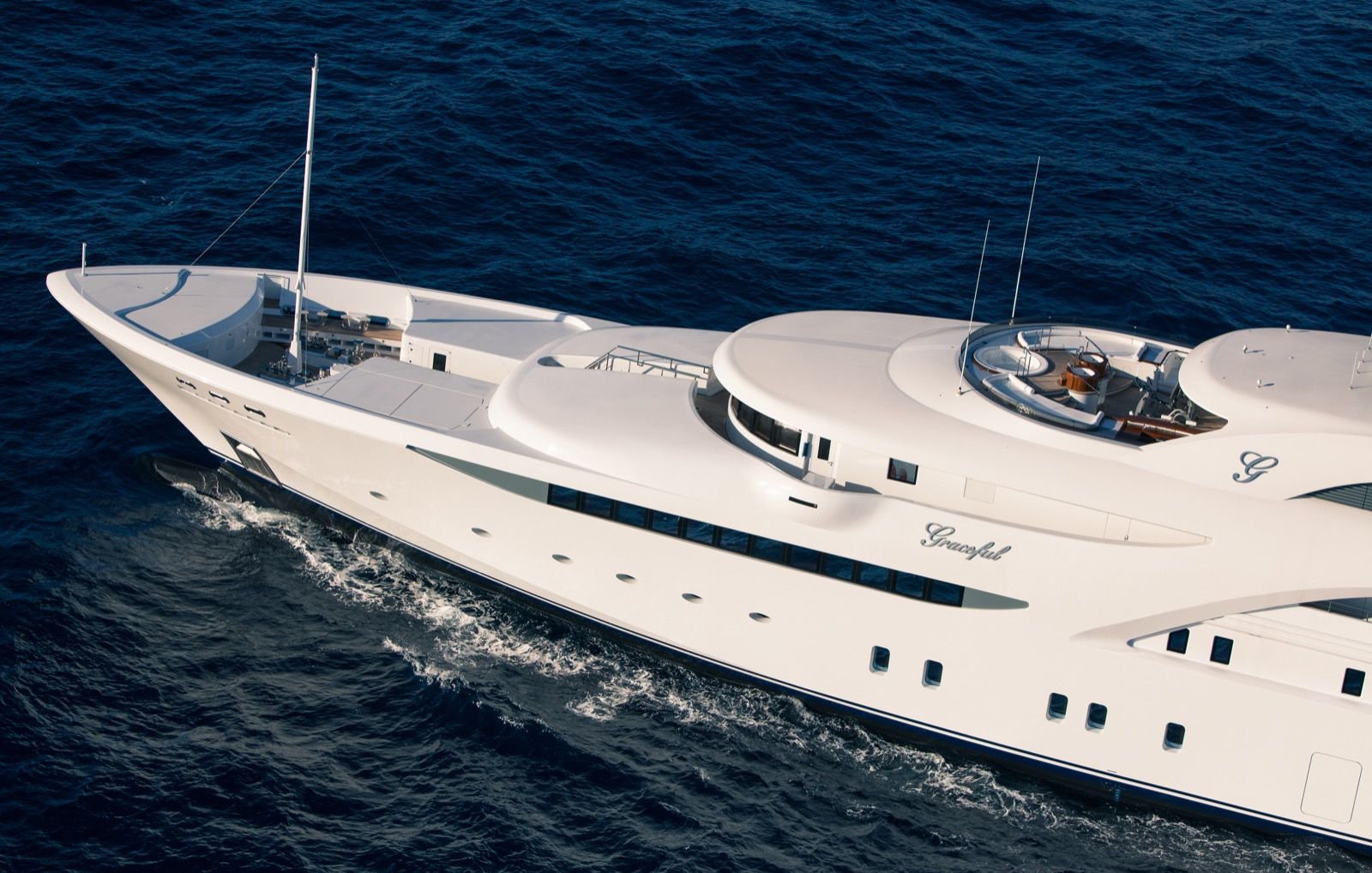 Graceful, 83m new build superyacht, built by Blohm+Voss, designed by H2 Yacht Design