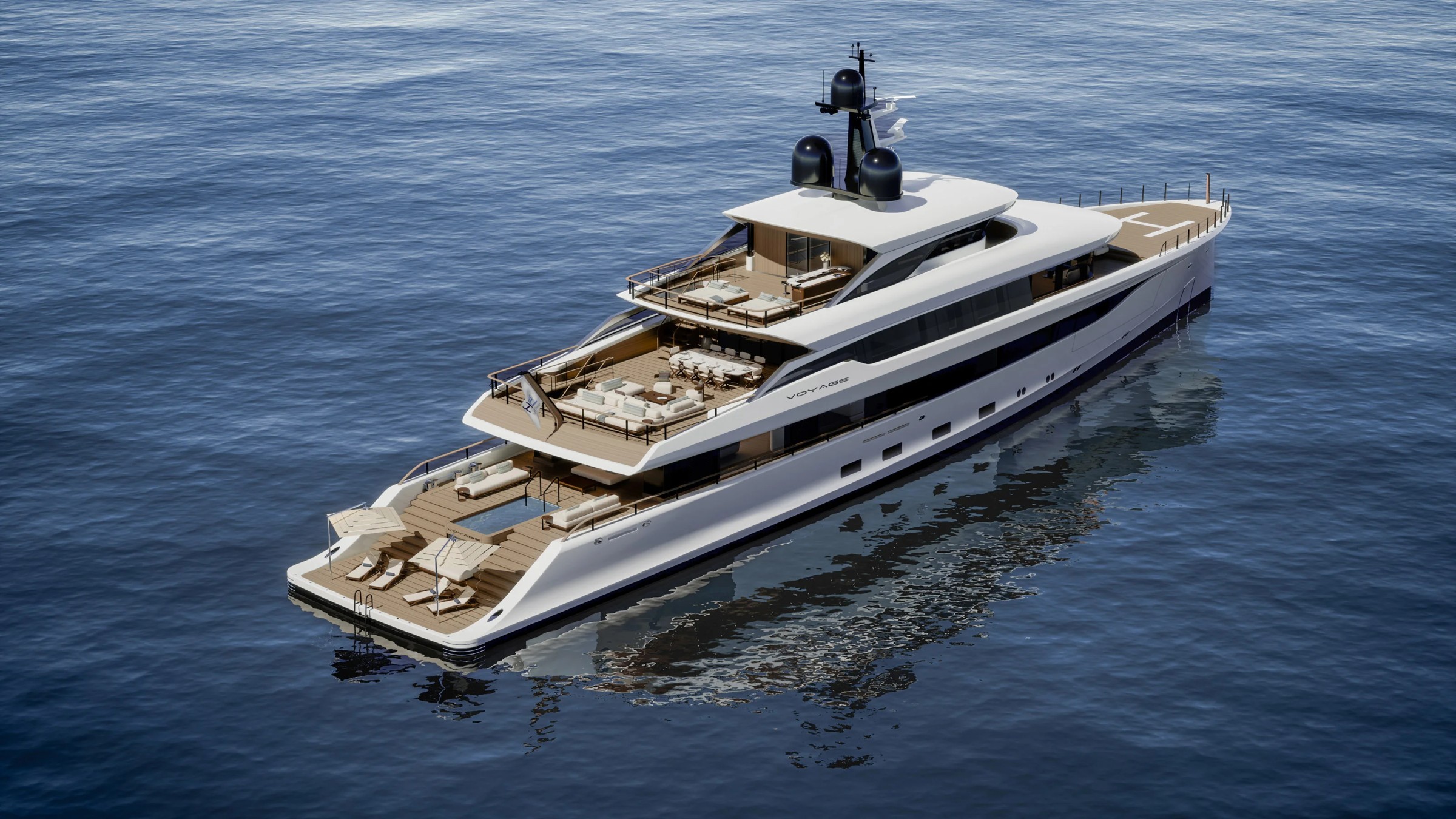 Voyage, 56.5m superyacht concept, designed by H2 Yacht Design — photograph 7