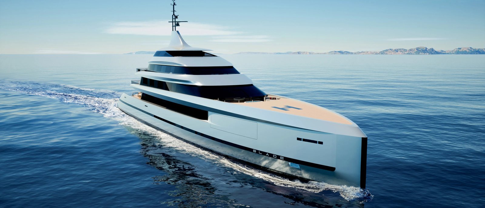 Blade, 83.74m superyacht concept, designed by H2 Yacht Design