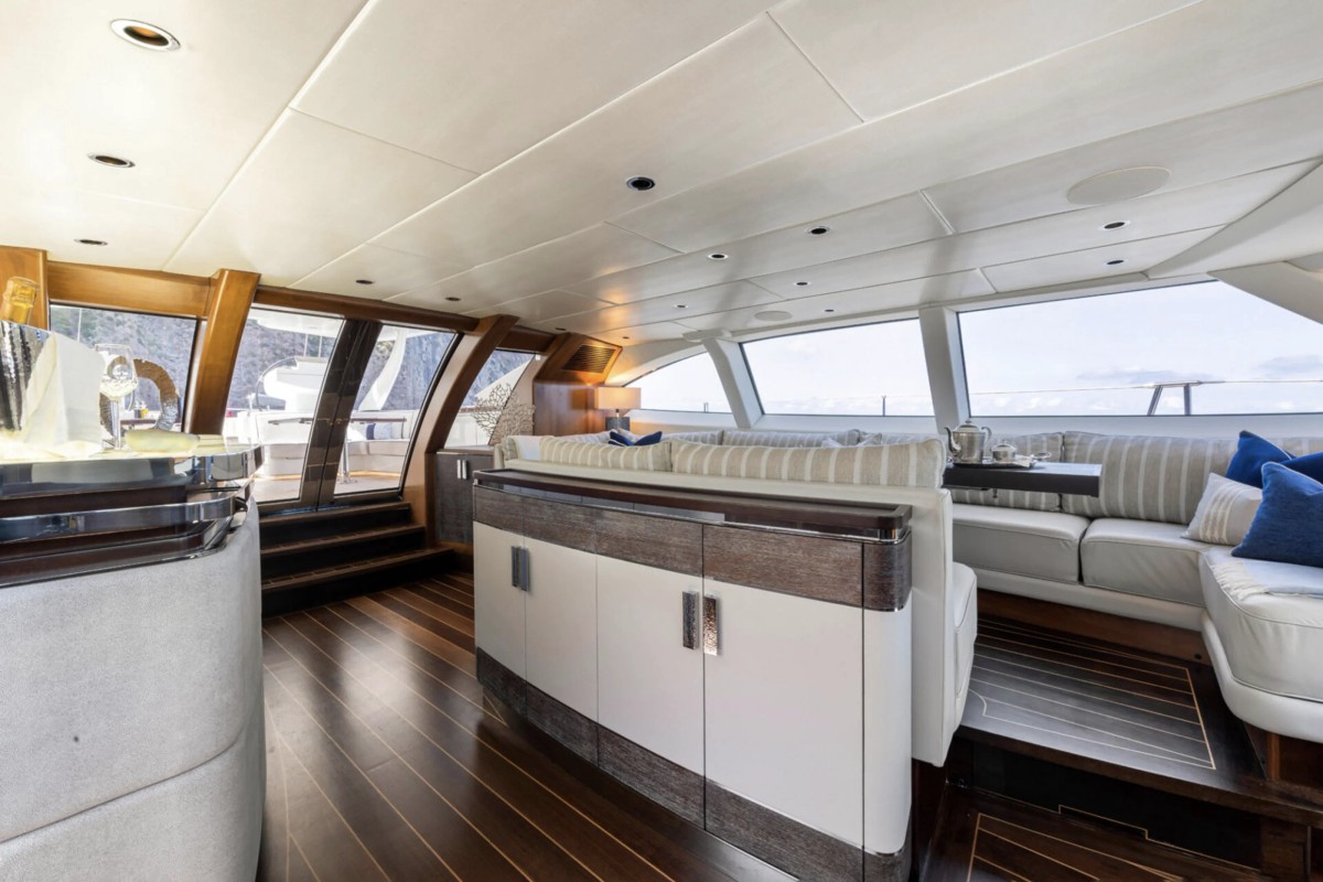 Dakota, 39m superyacht refit, built by Fitzroy Yachts, designed by H2 Yacht Design — photograph 15