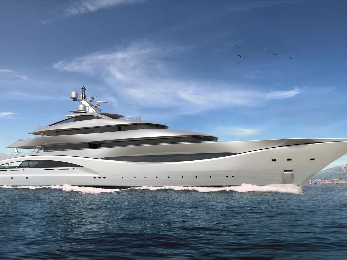 Arc, 90m superyacht concept, designed by H2 Yacht Design — photograph 2