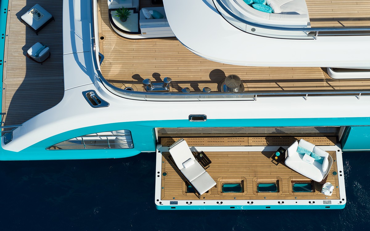 Go, 77m new build superyacht, built by Turquoise Yachts, designed by H2 Yacht Design — photograph 32