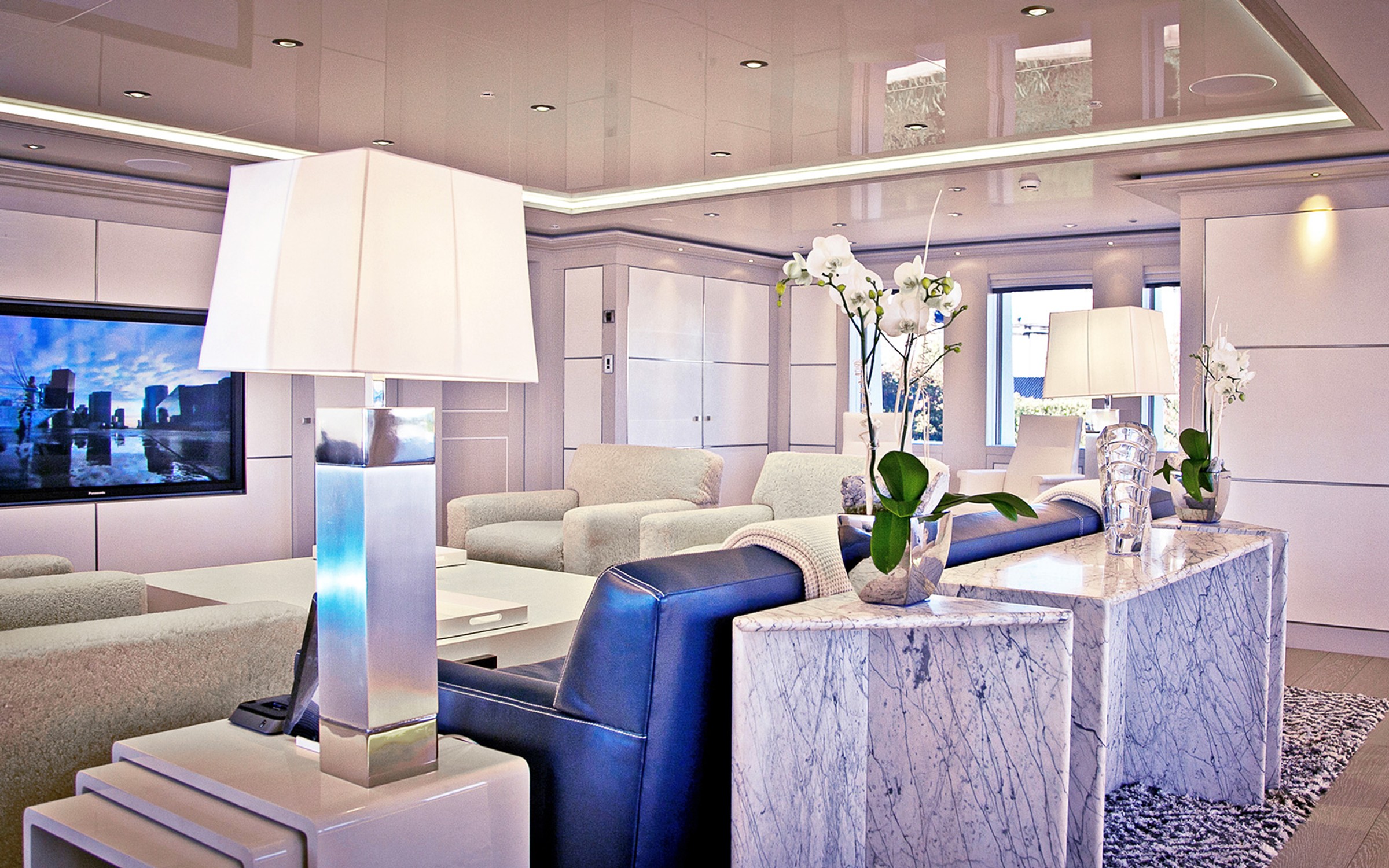 Odessa II, 73.8m new build superyacht, built by Nobiskrug, designed by H2 Yacht Design — photograph 19