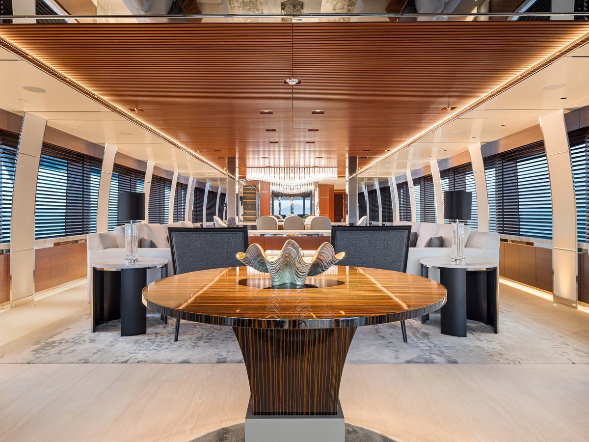 Danzante Bay, 50m new build superyacht, built by Crescent Custom Yachts, designed by H2 Yacht Design — photograph 2
