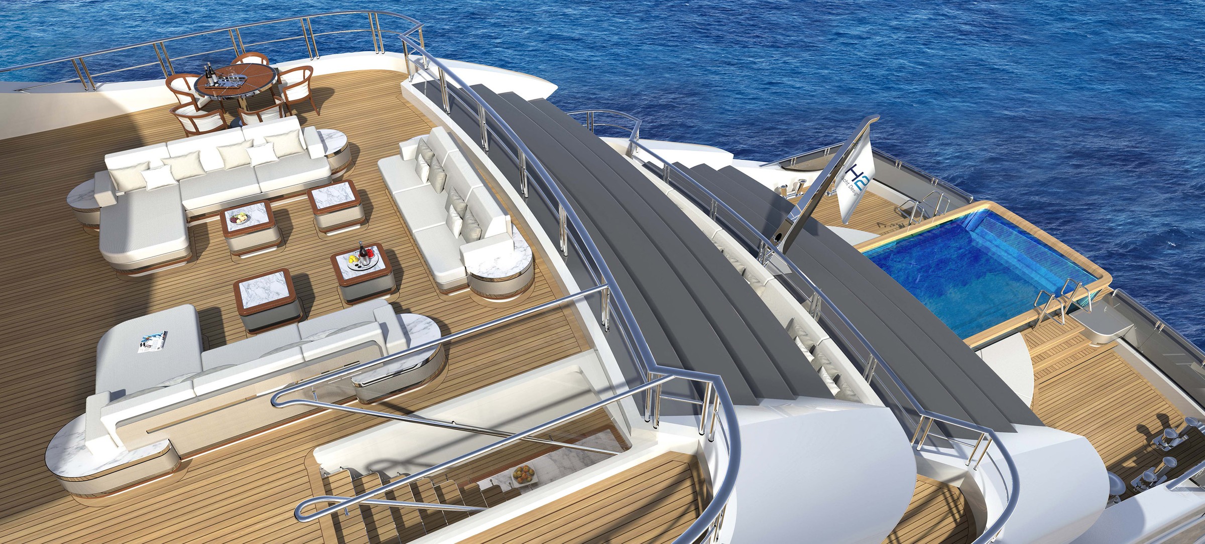BORA, 81m superyacht concept, designed by H2 Yacht Design — photograph 7