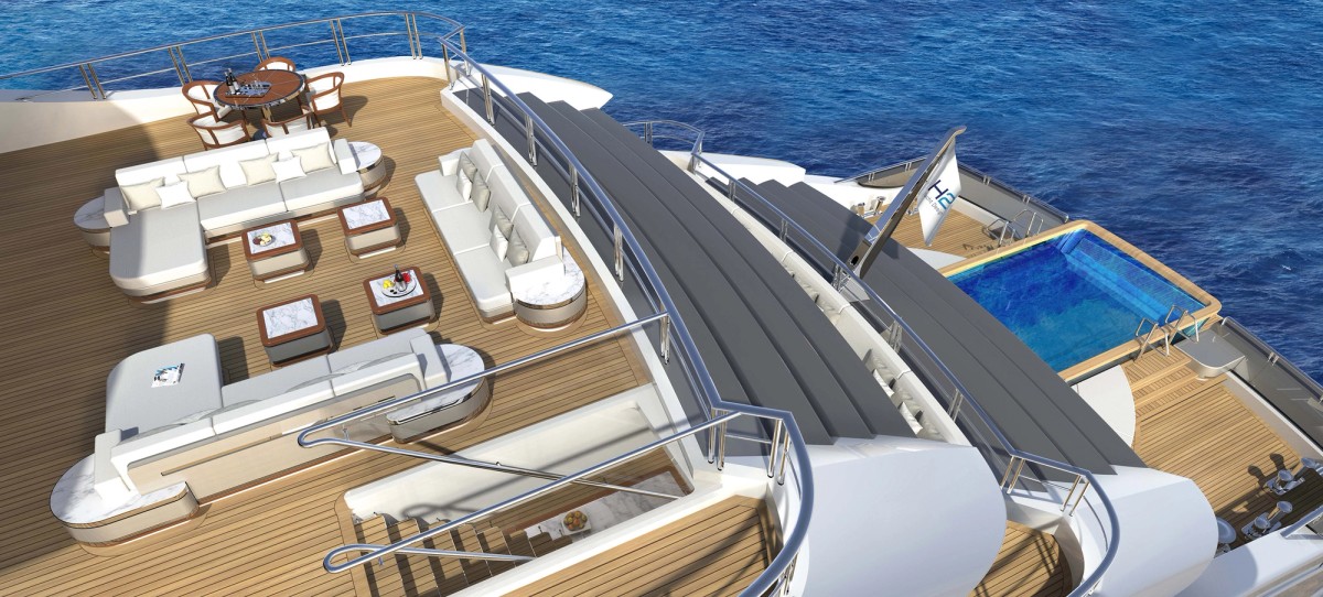 BORA, 81m superyacht concept, designed by H2 Yacht Design — photograph 5