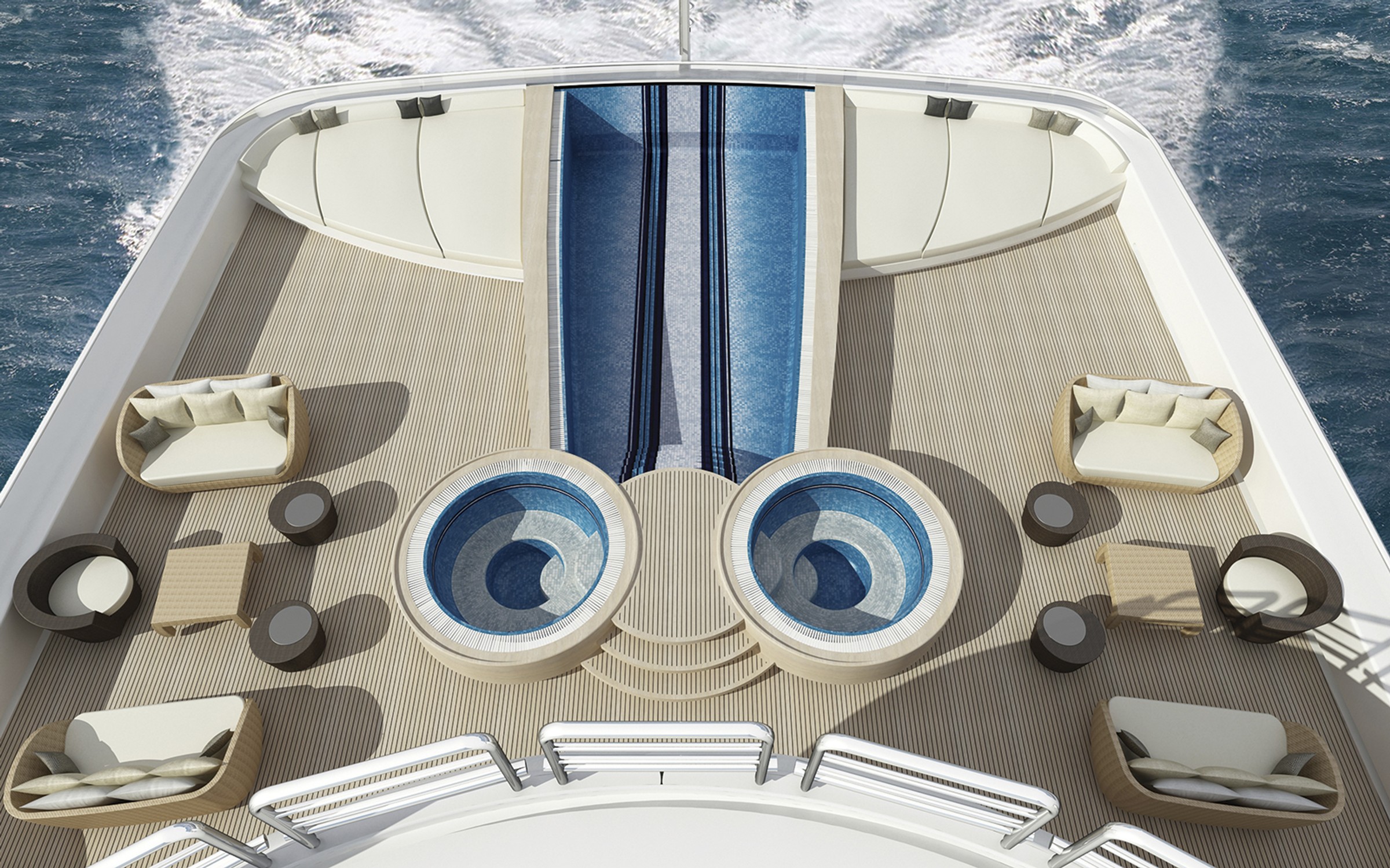 Maryah, 125m new build superyacht, built by Elefsis Shipyard, designed by H2 Yacht Design — photograph 1