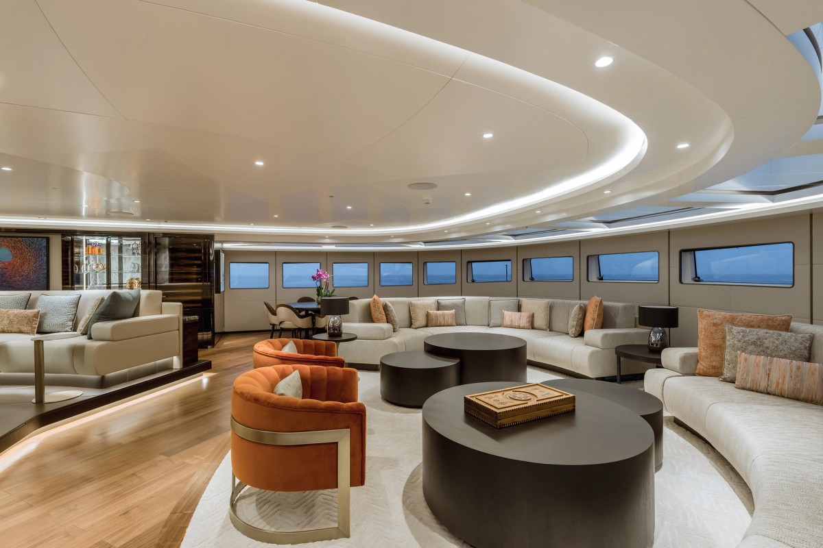 Victorious, 85m new build superyacht, built by AKYACHT, designed by H2 Yacht Design — photograph 14