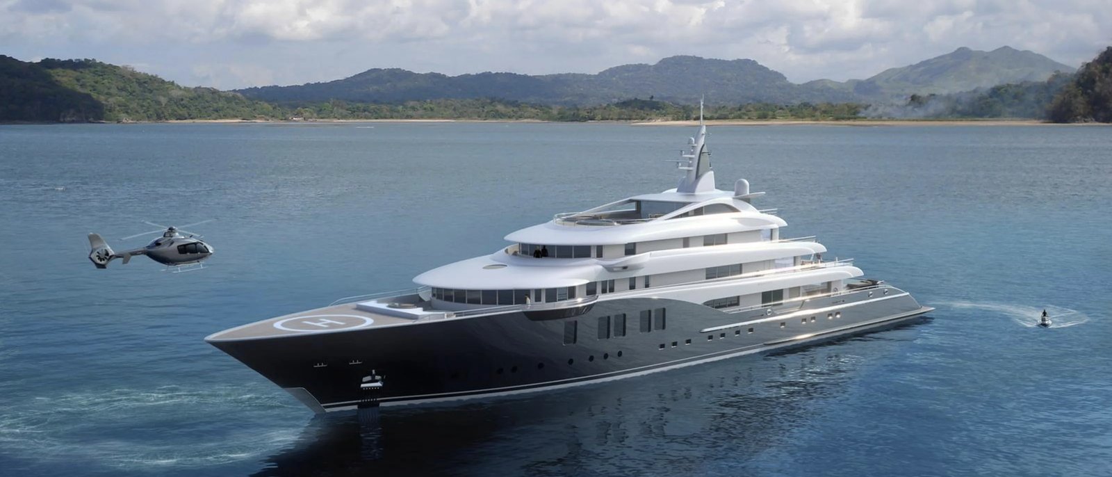 Faith, 87.5m superyacht under construction, built by Dunya Yachts, designed by H2 Yacht Design