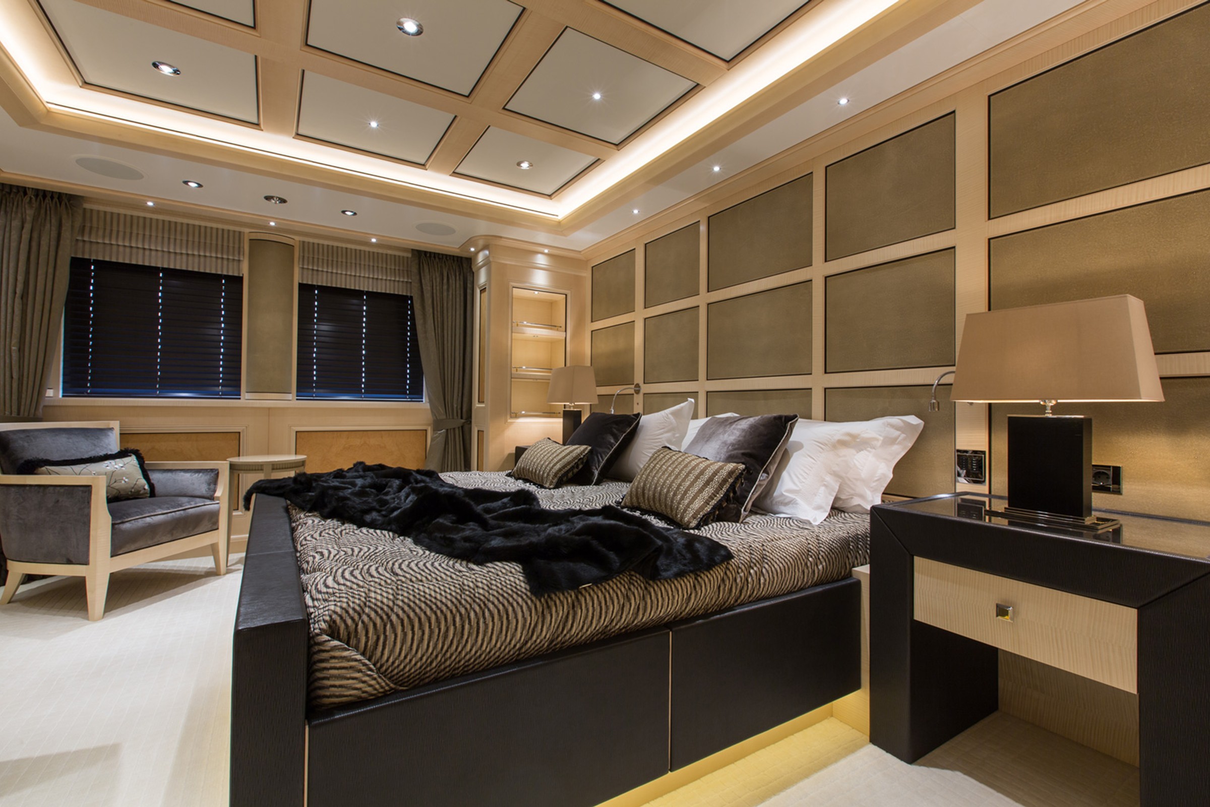 Graceful, 83m new build superyacht, built by Blohm+Voss, designed by H2 Yacht Design — photograph 13
