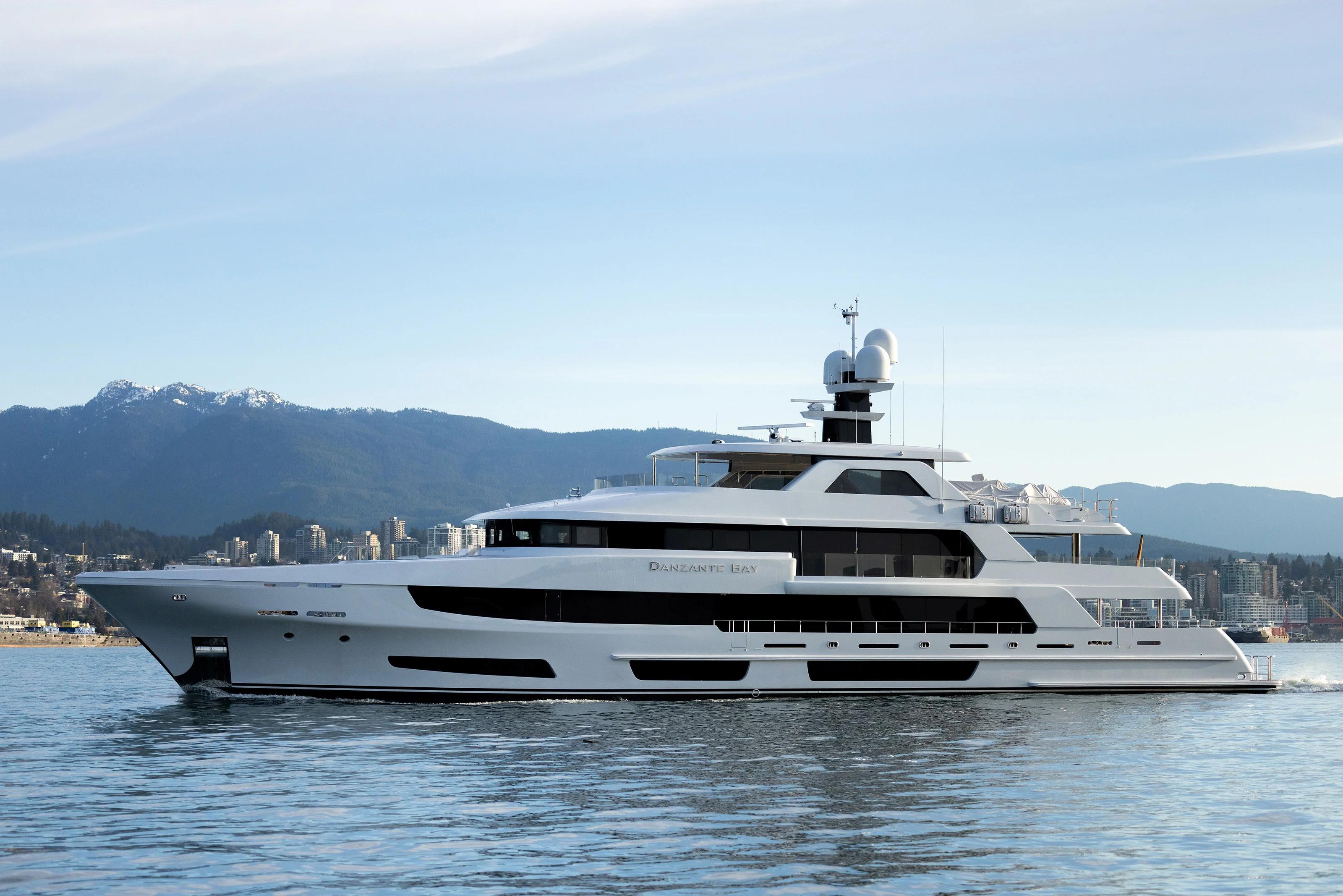 Danzante Bay, 50m new build superyacht, built by Crescent Custom Yachts, designed by H2 Yacht Design