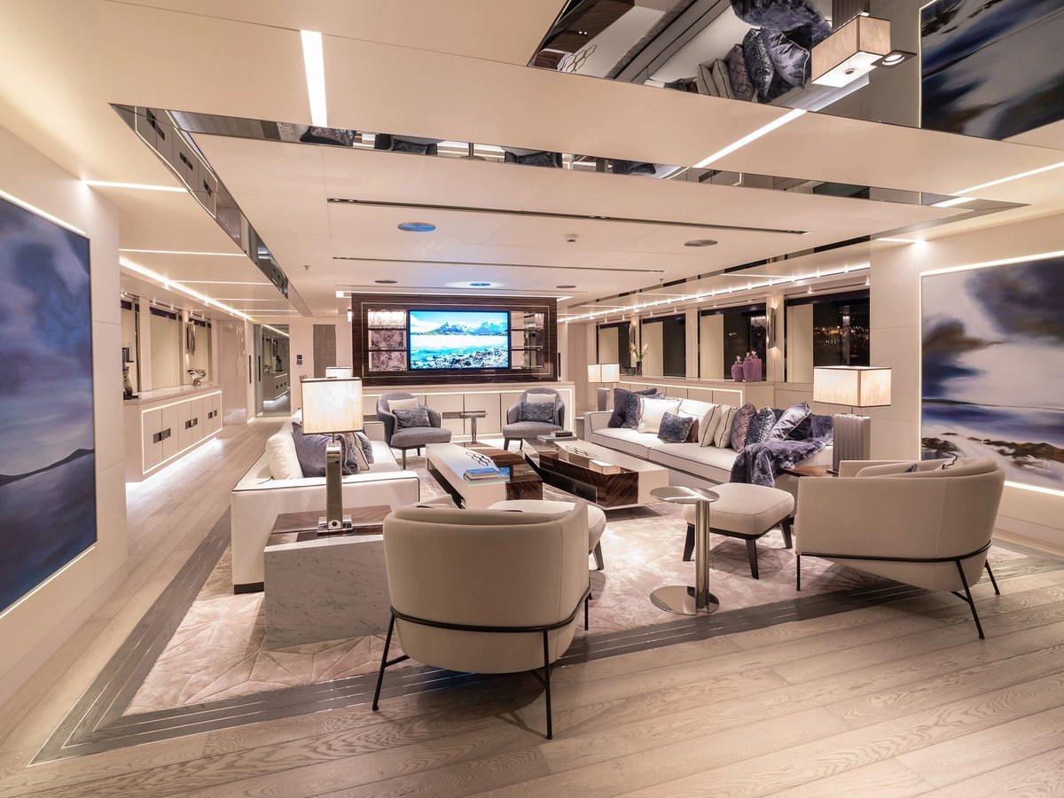 Tatiana, 80m new build superyacht, built by Bilgin Yachts, designed by H2 Yacht Design — photograph 1