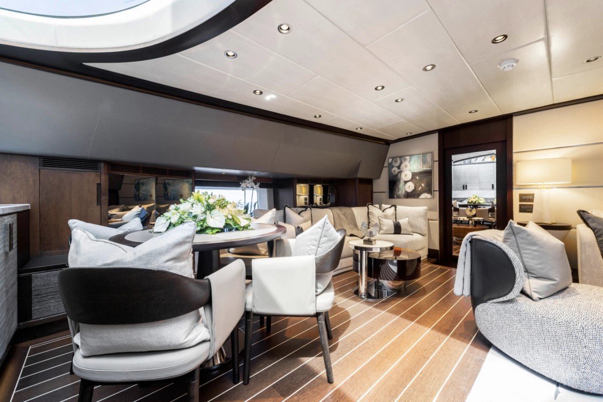 Dakota, 39m superyacht refit, built by Fitzroy Yachts, designed by H2 Yacht Design — photograph 20