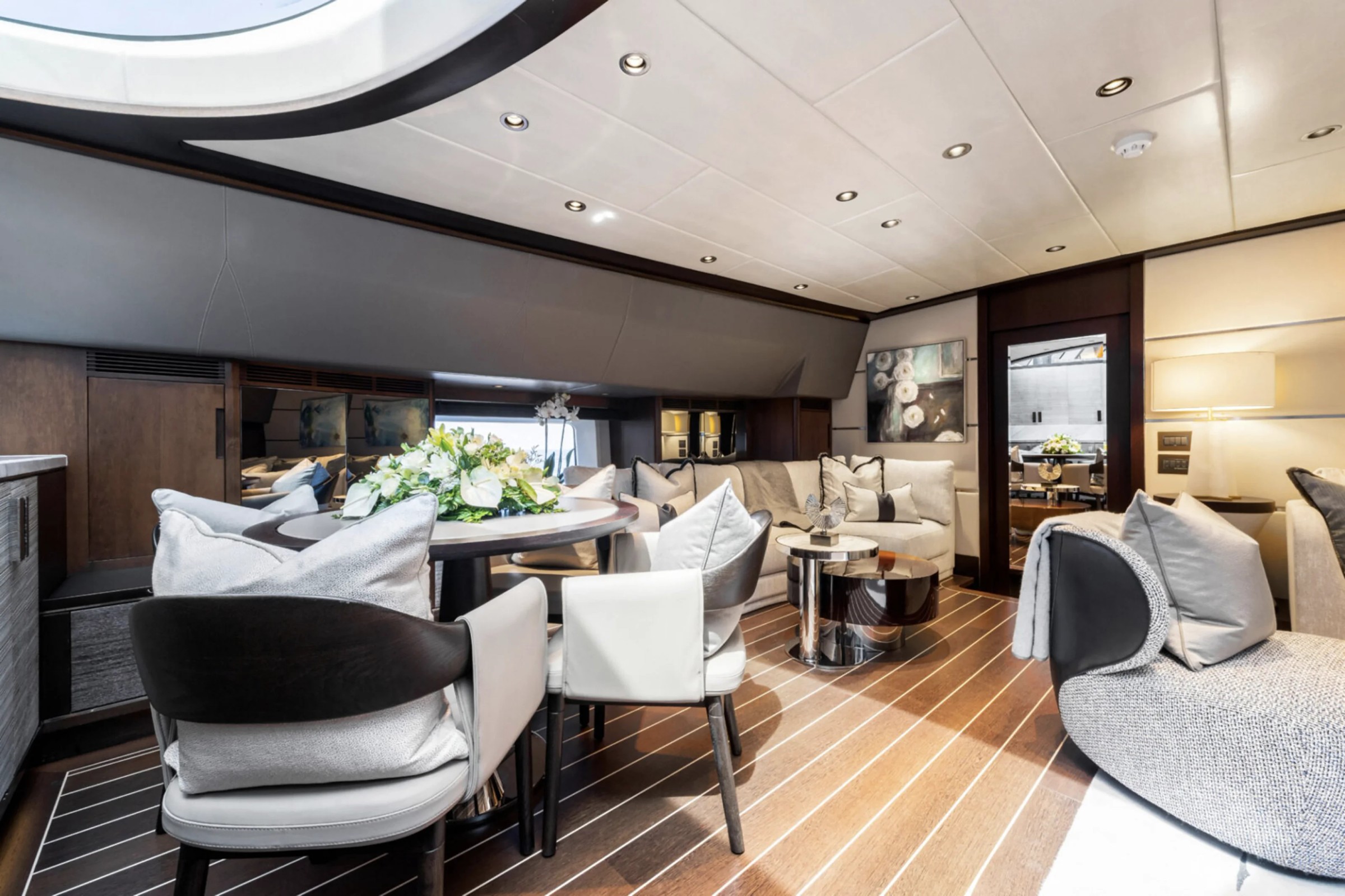 Dakota, 39m superyacht refit, built by Fitzroy Yachts, designed by H2 Yacht Design — photograph 22