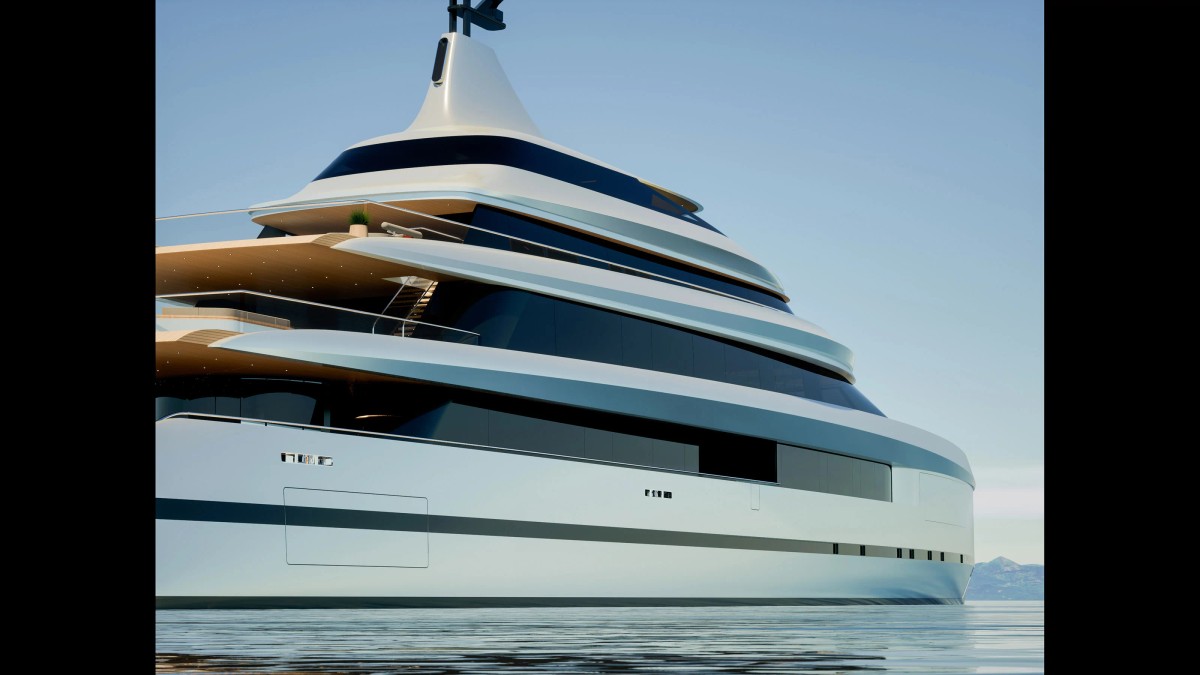 Blade, 83.74m superyacht concept, designed by H2 Yacht Design — photograph 6