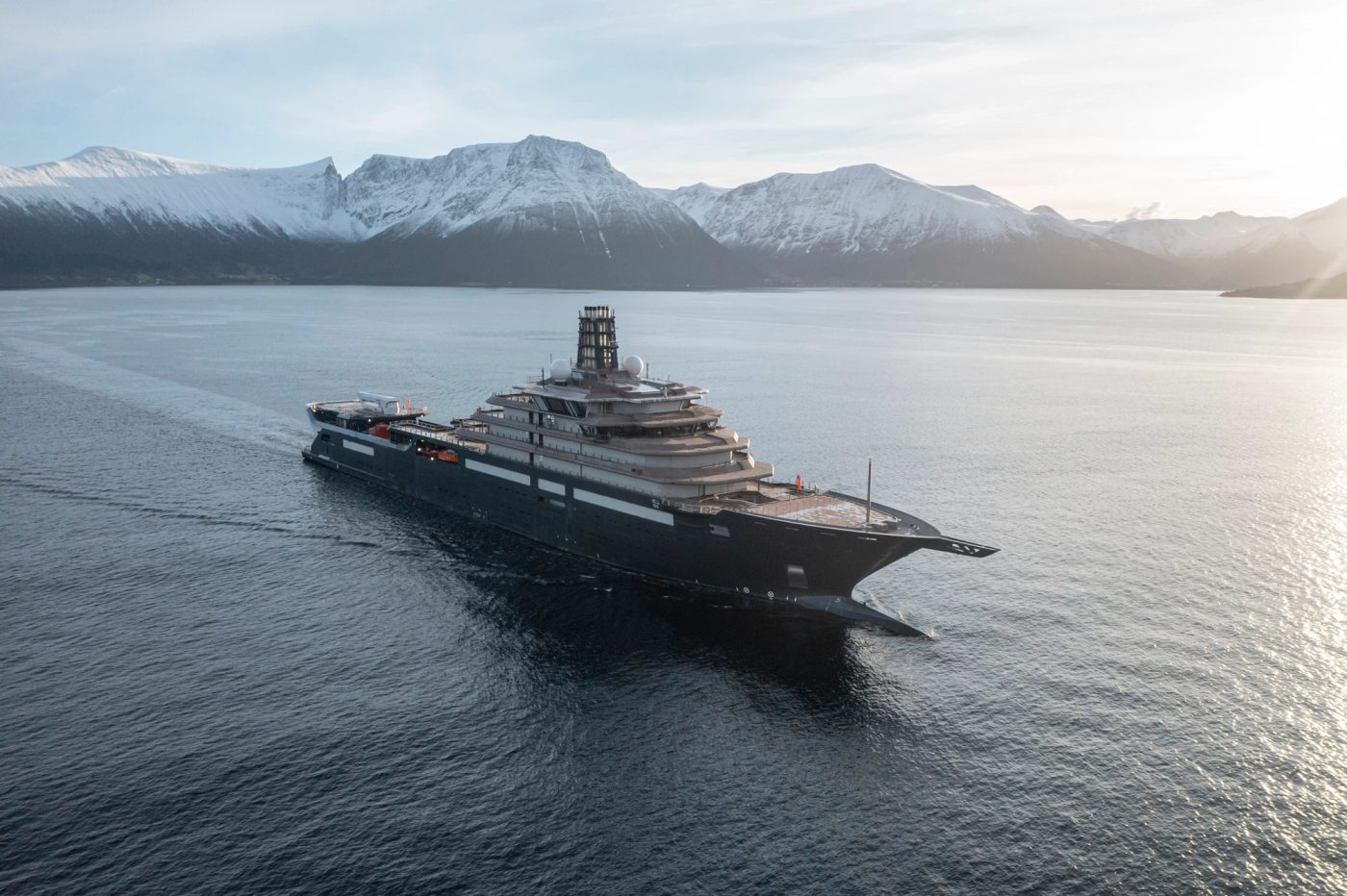REV Ocean, 194.9m research and expedition vessel with interior design by H2 Yacht Design
