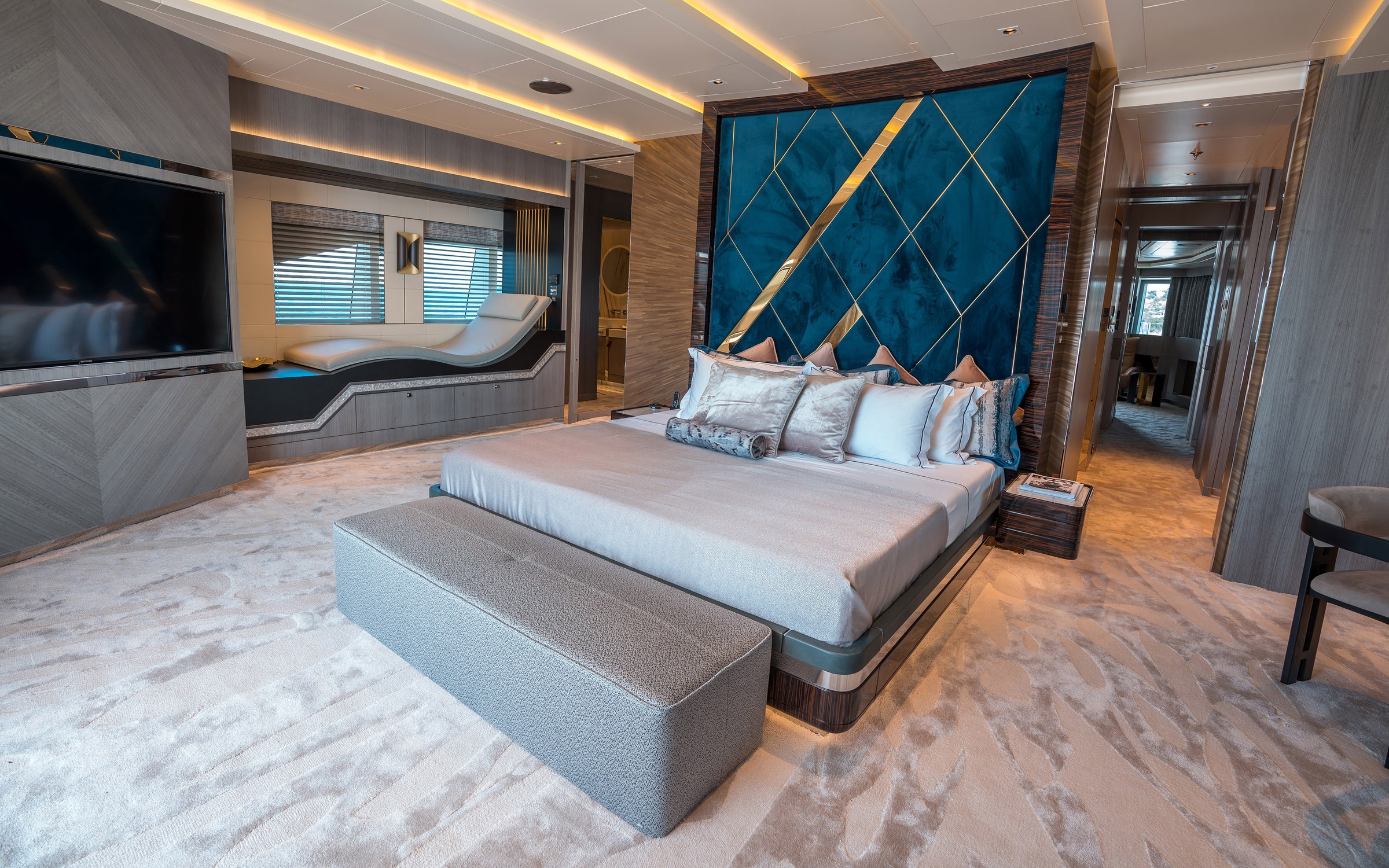 Tatiana, 80m new build superyacht, built by Bilgin Yachts, designed by H2 Yacht Design — photograph 13