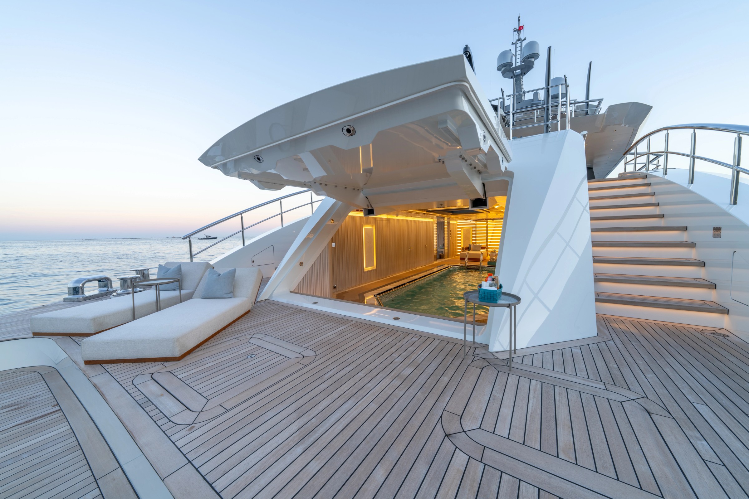 Al Reem, 80m new build superyacht, built by Bilgin Yachts, designed by H2 Yacht Design — photograph 4