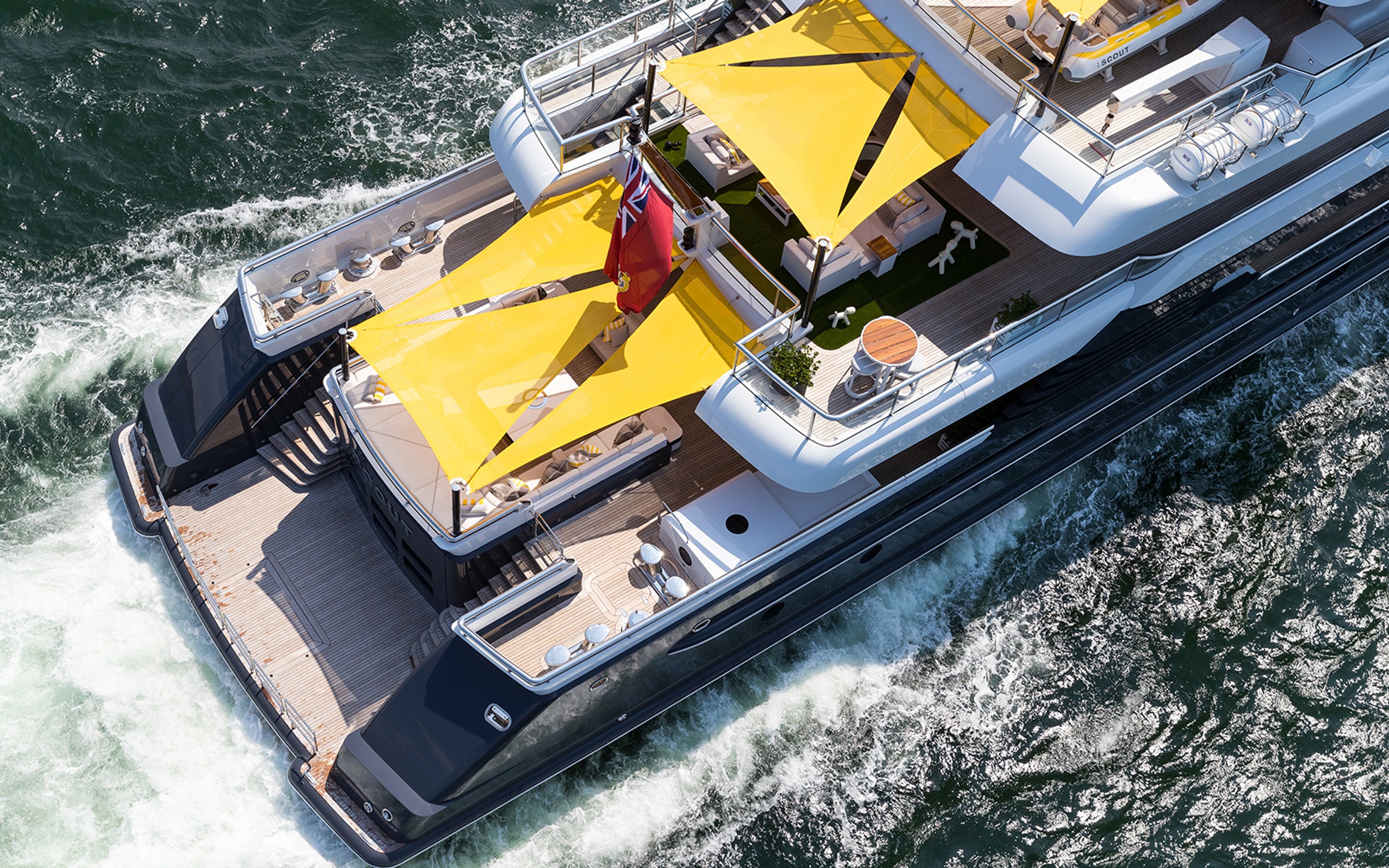 Scout, 64m new build superyacht, built by Hakvoort, designed by H2 Yacht Design — photograph 7