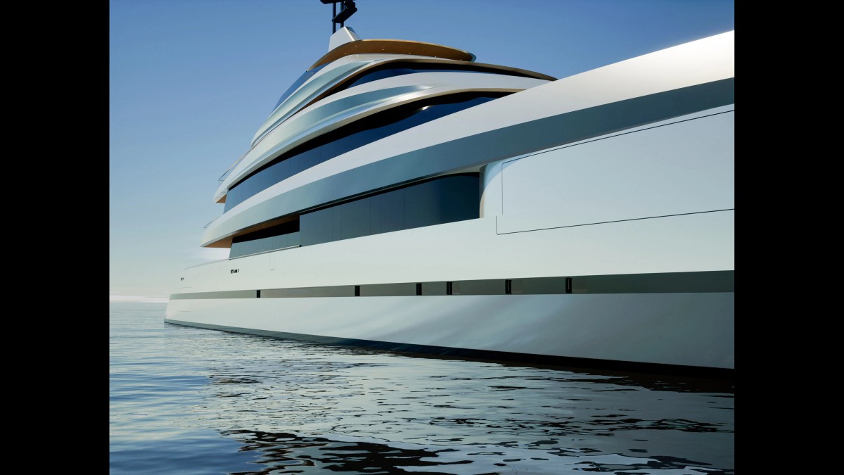Blade, 83.74m superyacht concept, designed by H2 Yacht Design — photograph 2
