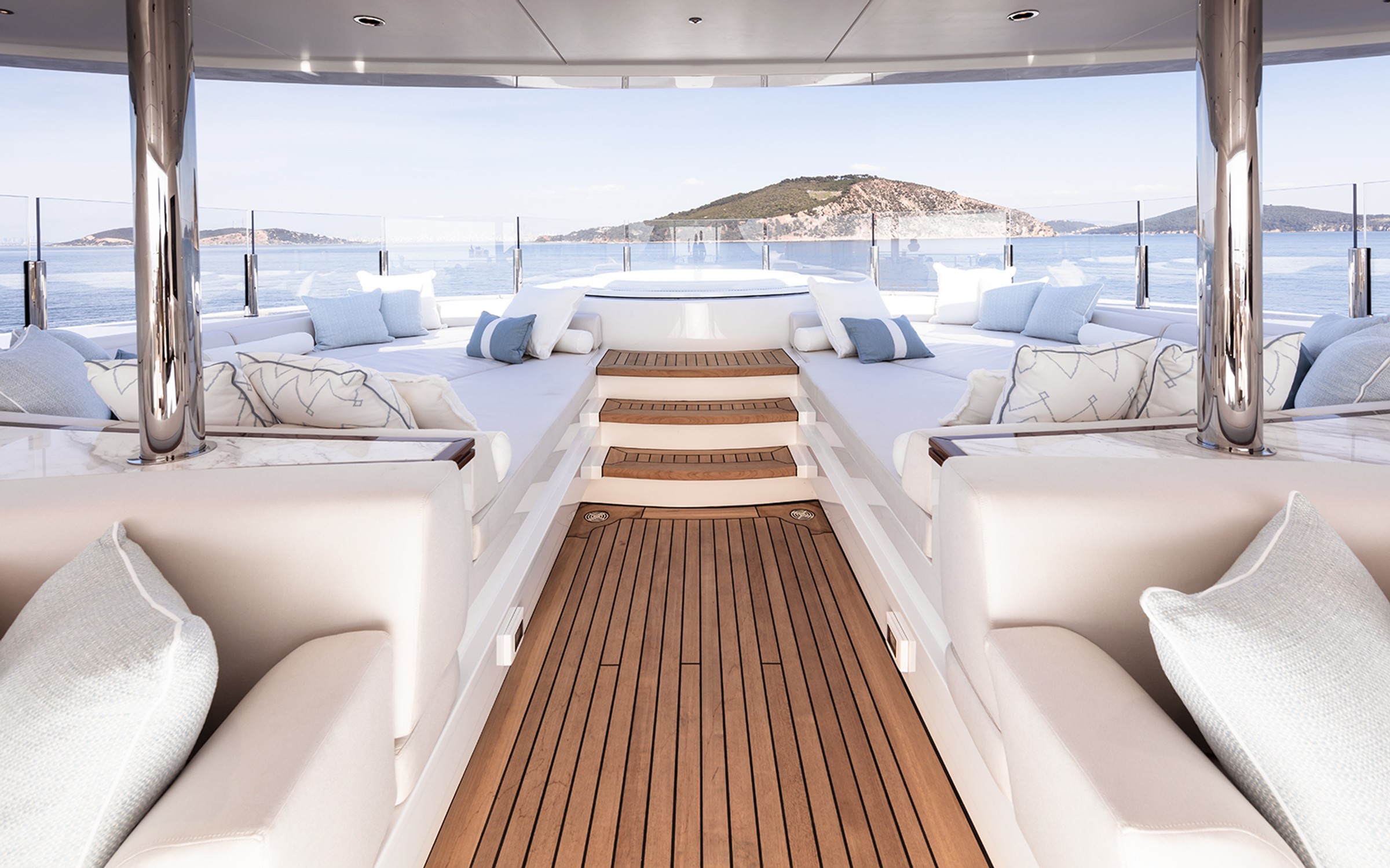 Razan, 47m new build superyacht, built by Turquoise Yachts, designed by H2 Yacht Design — photograph 7