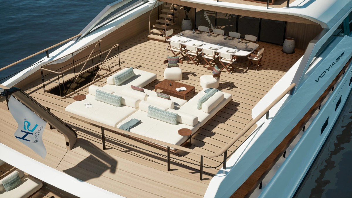 Voyage, 56.5m superyacht concept, designed by H2 Yacht Design — photograph 14