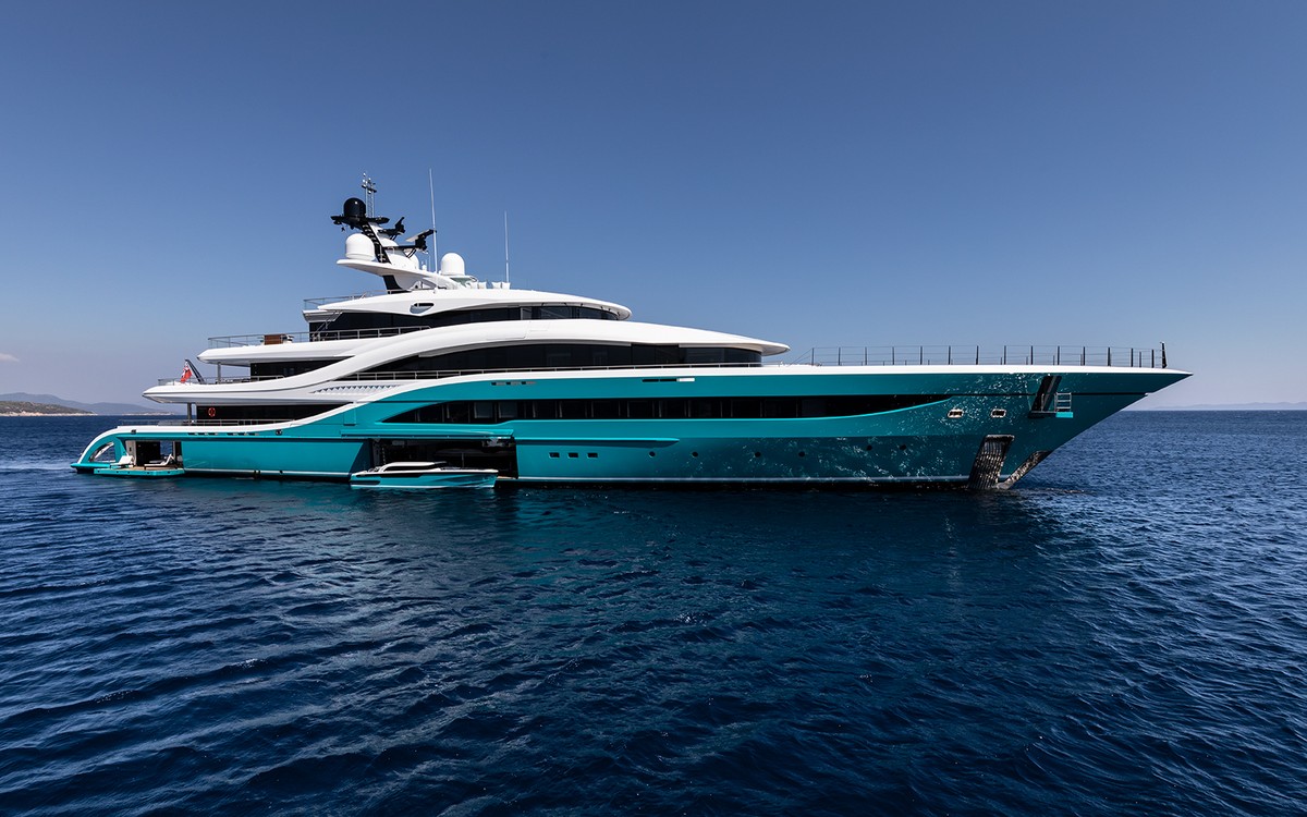 Go, 77m new build superyacht, built by Turquoise Yachts, designed by H2 Yacht Design — photograph 3
