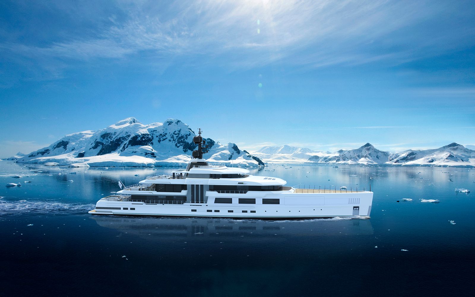 Barracuda Explorer, 65m superyacht concept, designed by H2 Yacht Design