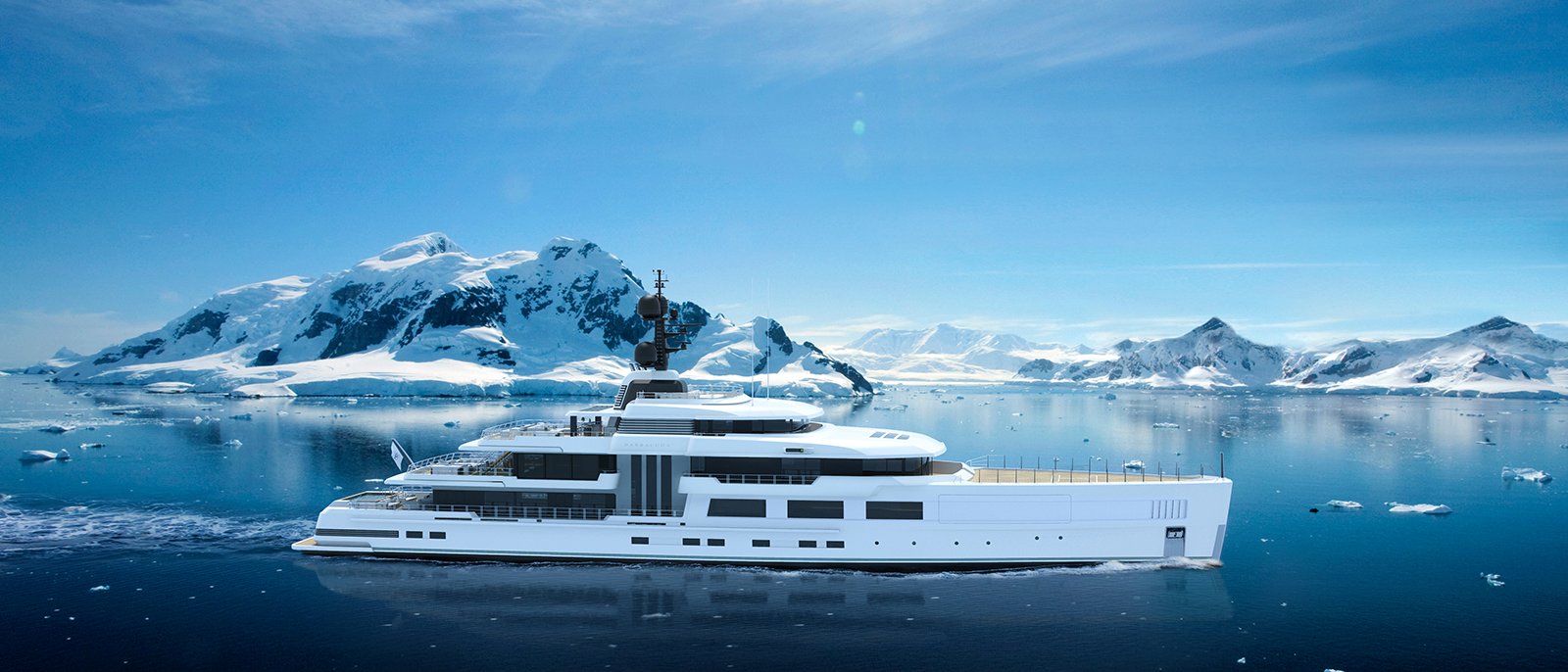 Barracuda Explorer, 65m superyacht concept, designed by H2 Yacht Design