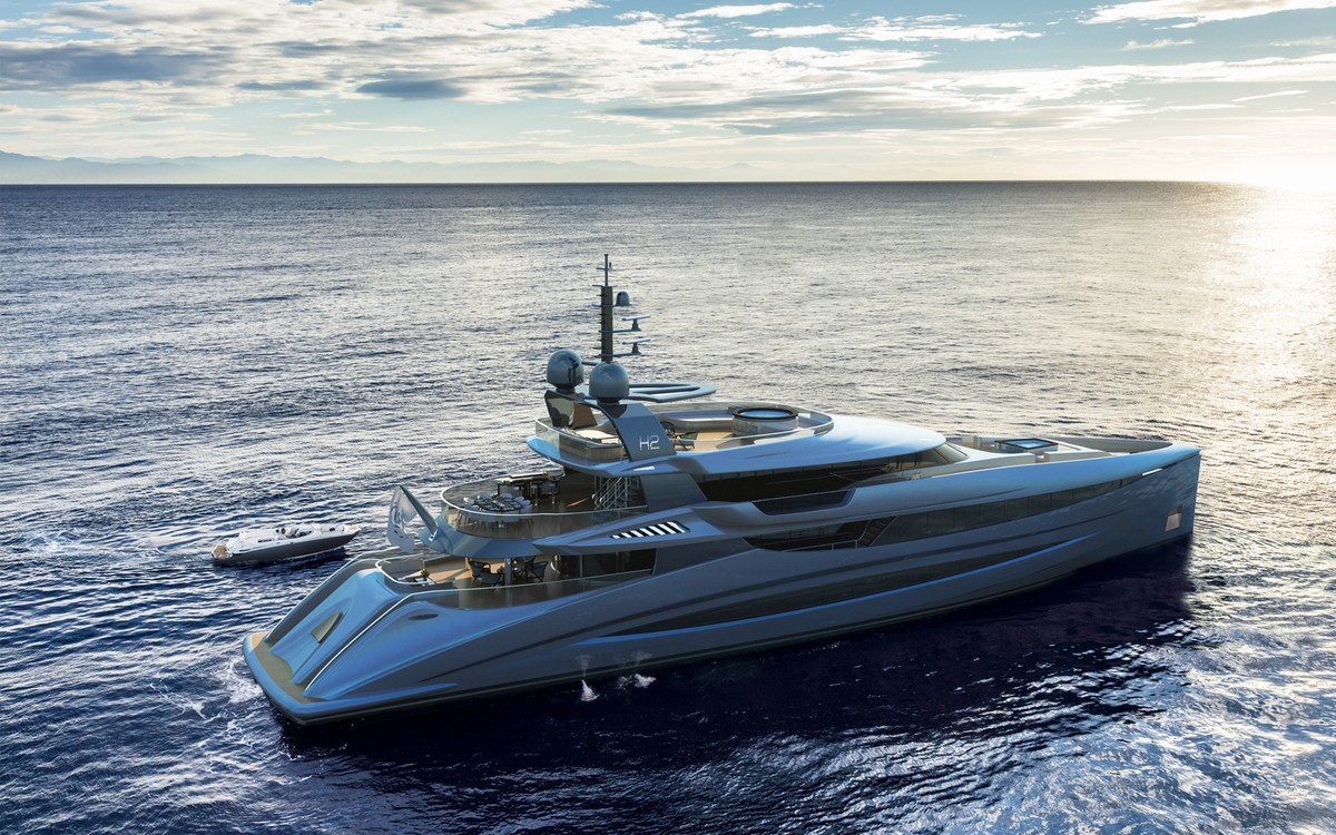 Elara, 50m superyacht concept, designed by H2 Yacht Design — photograph 3